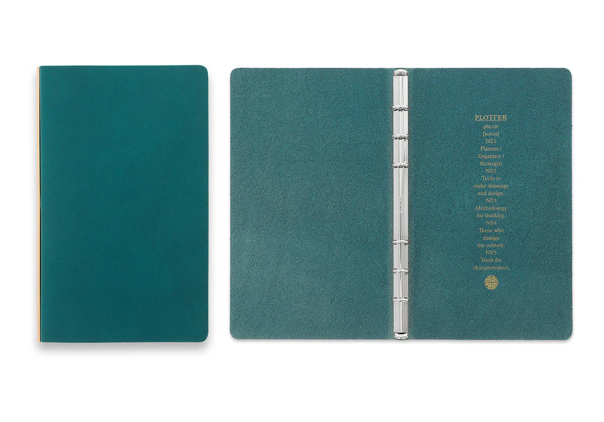 Premium PLT5012 6-Ring Leather Binder - Bible Size Organizer for Journals, Planners & Notebooks | Perfect for Office, School & Church Use