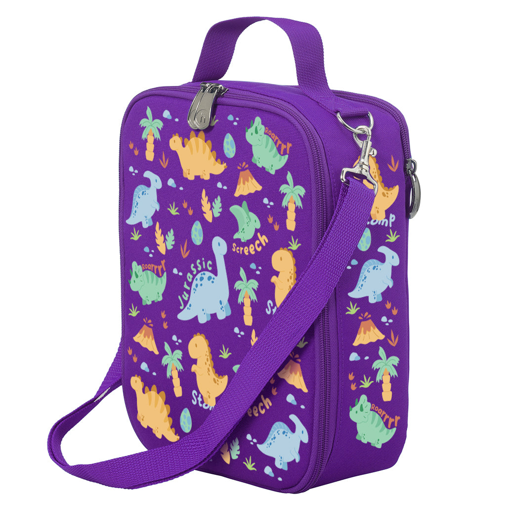 Dinosaur Lunch Box for Adults & Kids - Insulated Jurassic Large Lunch Bag for Work, School & Picnics - Perfect for Office, Camping & Outdoor Activities
