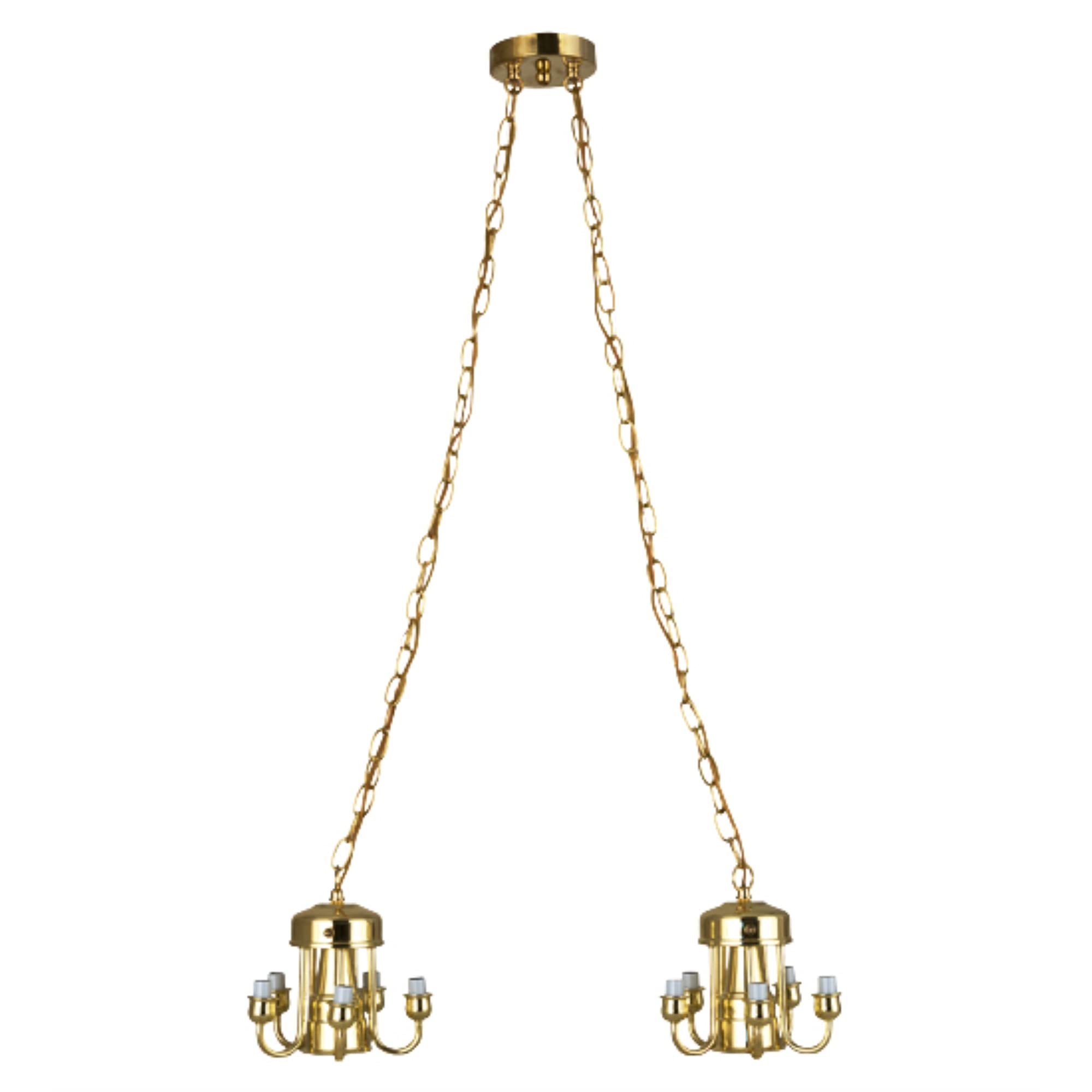 Meyda Tiffany 16343 12-Light Chandelier - Emmentaler Collection Polished Brass Ceiling Fixture, 23.5 Inch - Elegant Dining Room Lighting for Home Decor