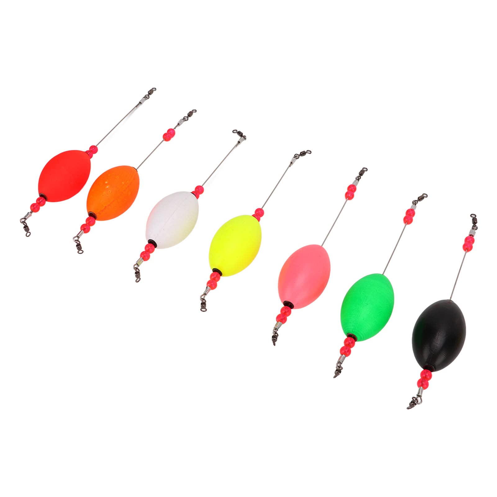 **SUNGOOYUE 7Pcs Sensitive Lightweight Fishing Floats - Bright Color Anti-Collision Bobbers for Long Distance Sea Fishing - Perfect for Saltwater, Freshwater, and Surf Fishing**