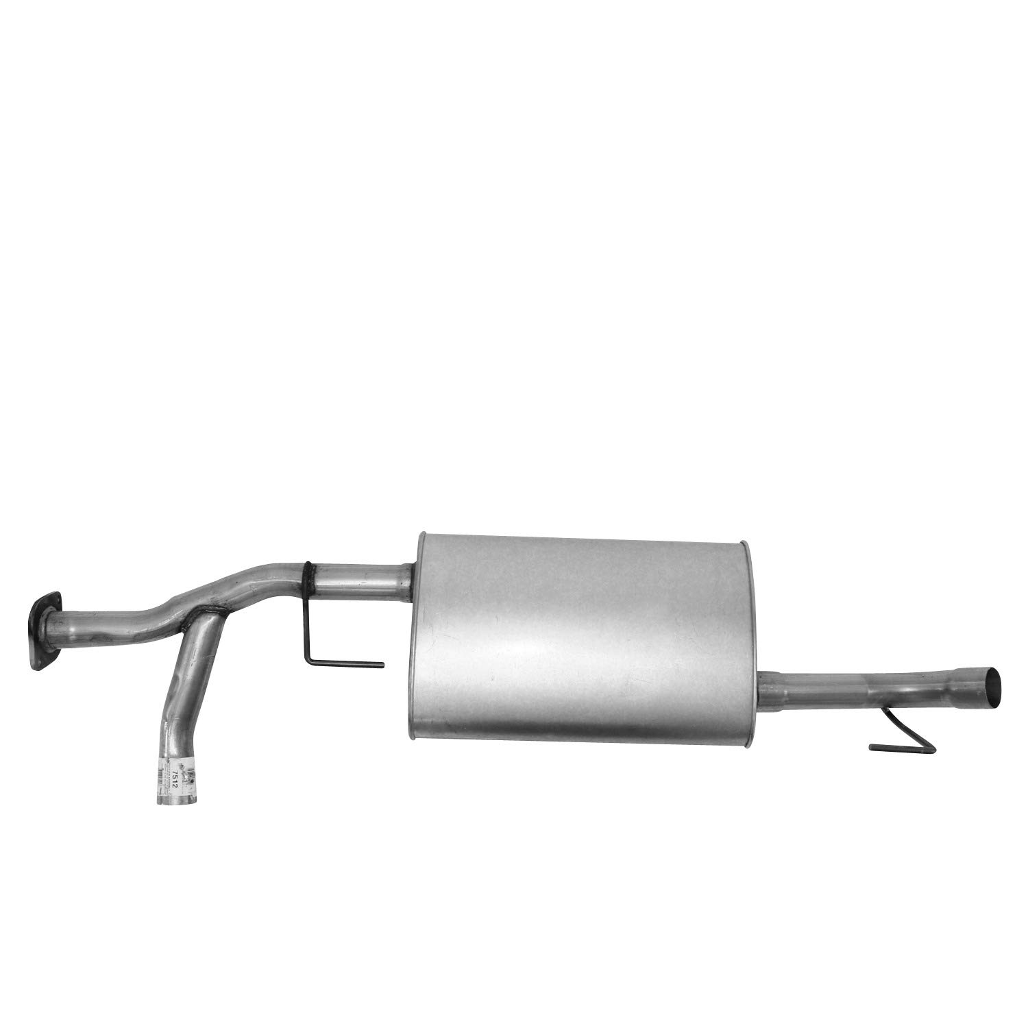 AP Exhaust Products 7512 Performance Exhaust Muffler - Universal Fit for Cars & Trucks - Reduce Noise & Improve Engine Performance - Ideal for Daily Commuting & Road Trips