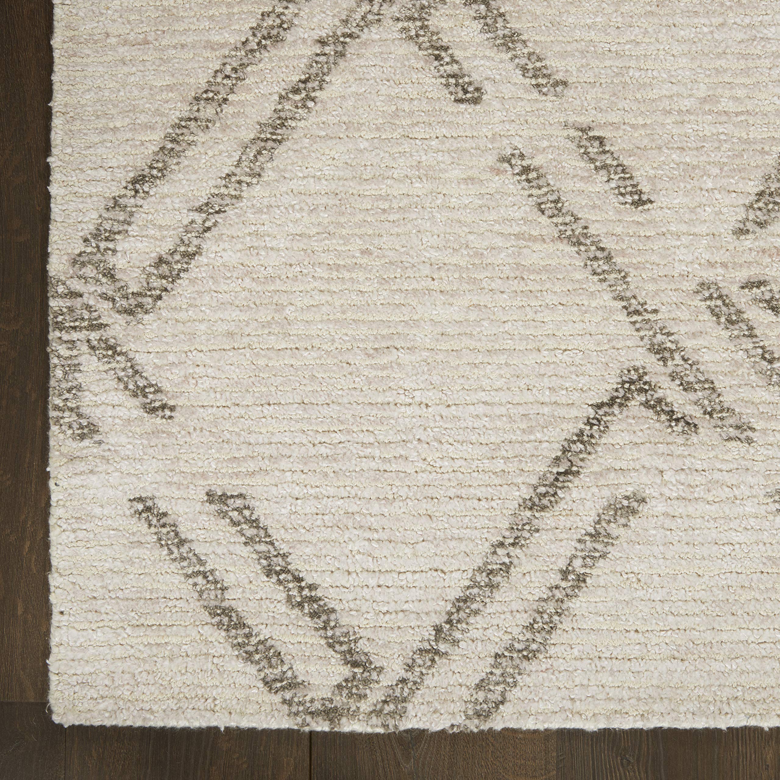 Nourison Venosa Modern Ivory/Grey 3'9