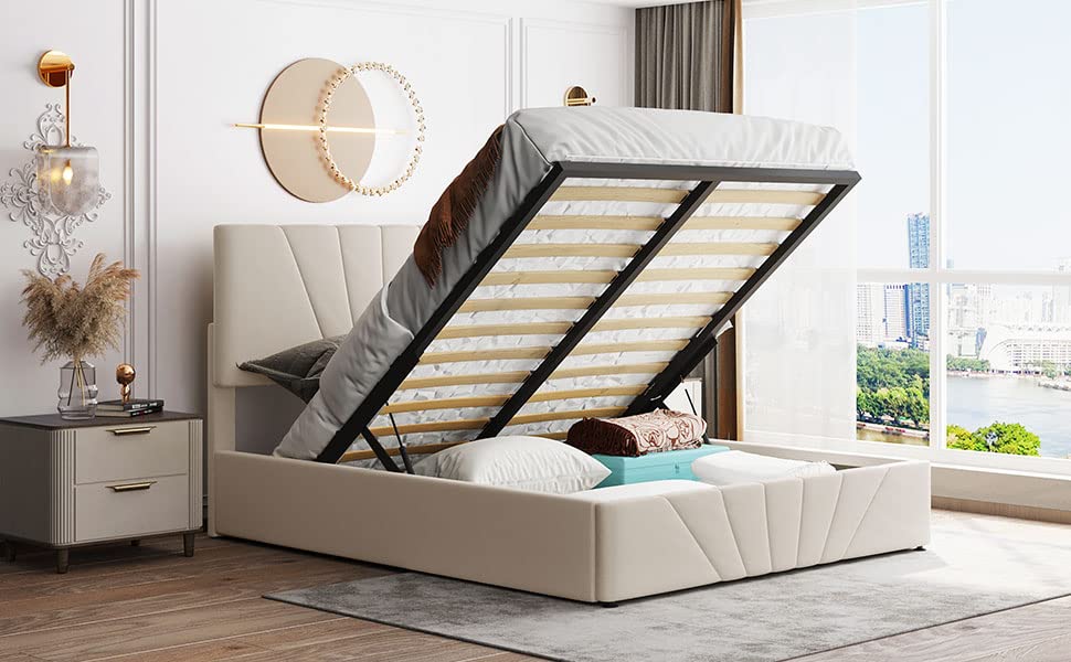 Beige & Lifting Storage