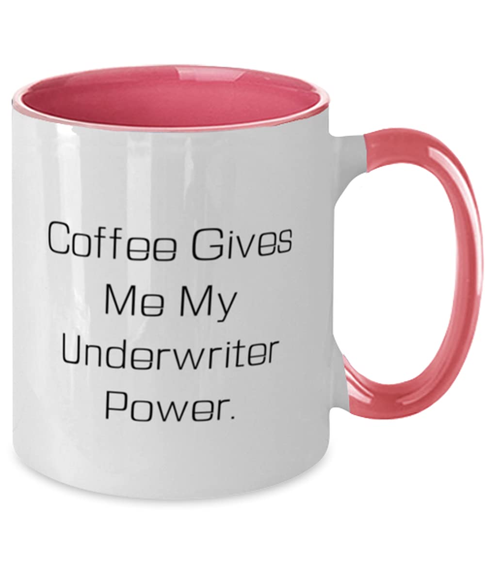 Best Underwriter's Coffee Mug - 11oz Two-Tone Ceramic Cup for Coworkers & Friends - Funny Office Gift for Insurance Professionals & Coffee Lovers - Perfect for Workplace, Meetings & Daily Coffee Breaks
