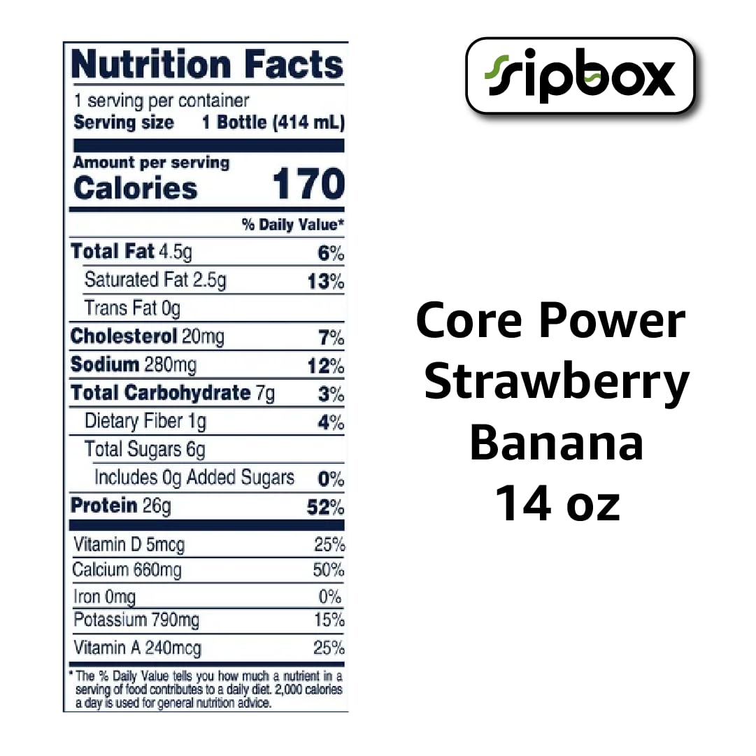 Fairlife Core Power High Protein Milk Shake 14oz Variety Pack - Chocolate, Vanilla & Strawberry Banana Flavors (12 Pack) | Best Protein Shakes for Post-Workout Recovery, Muscle Building & Healthy Snacking