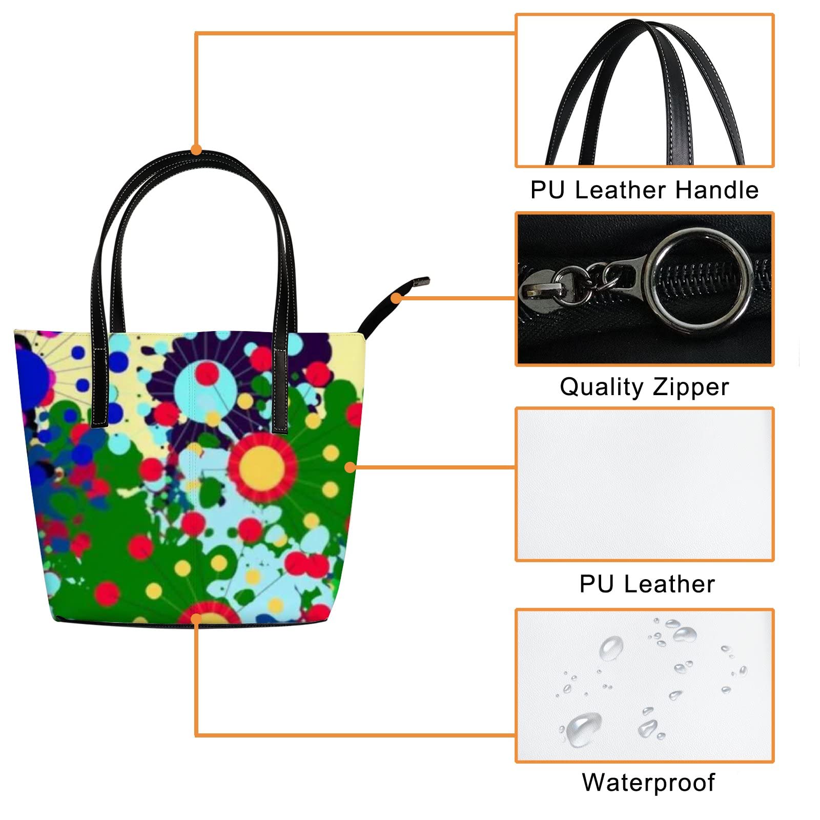 Stylish Leather Crossbody Handbags for Women - Premium Work Tote Bag with Secure Zipper | Perfect for Office, Travel & Everyday Use