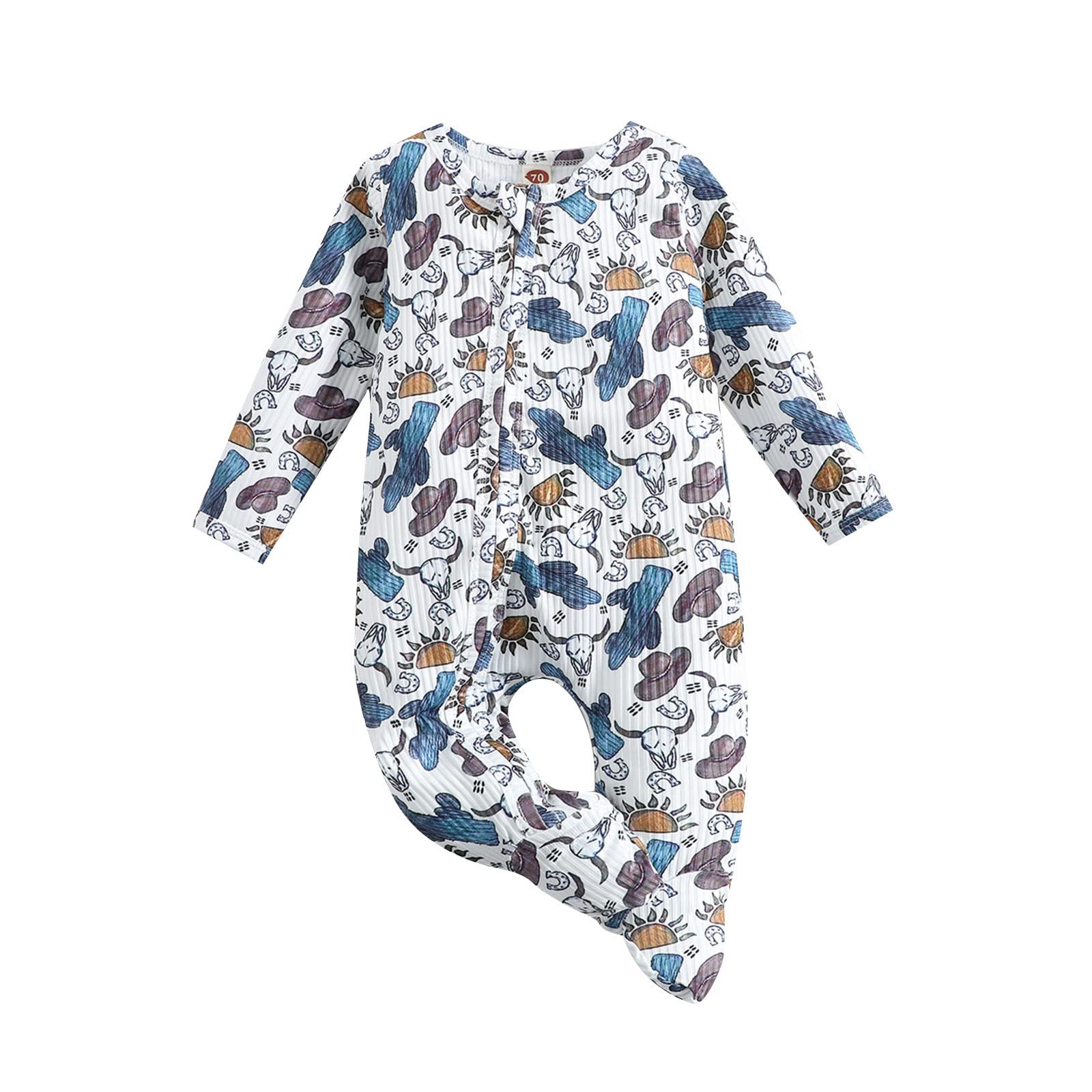 Baby Girl Clothes - Newborn Boho Romper Jumpsuit with Ruffles | Soft Cotton Onesie Bodysuit for Infants | Perfect for Photoshoots, Playdates & Special Occasions