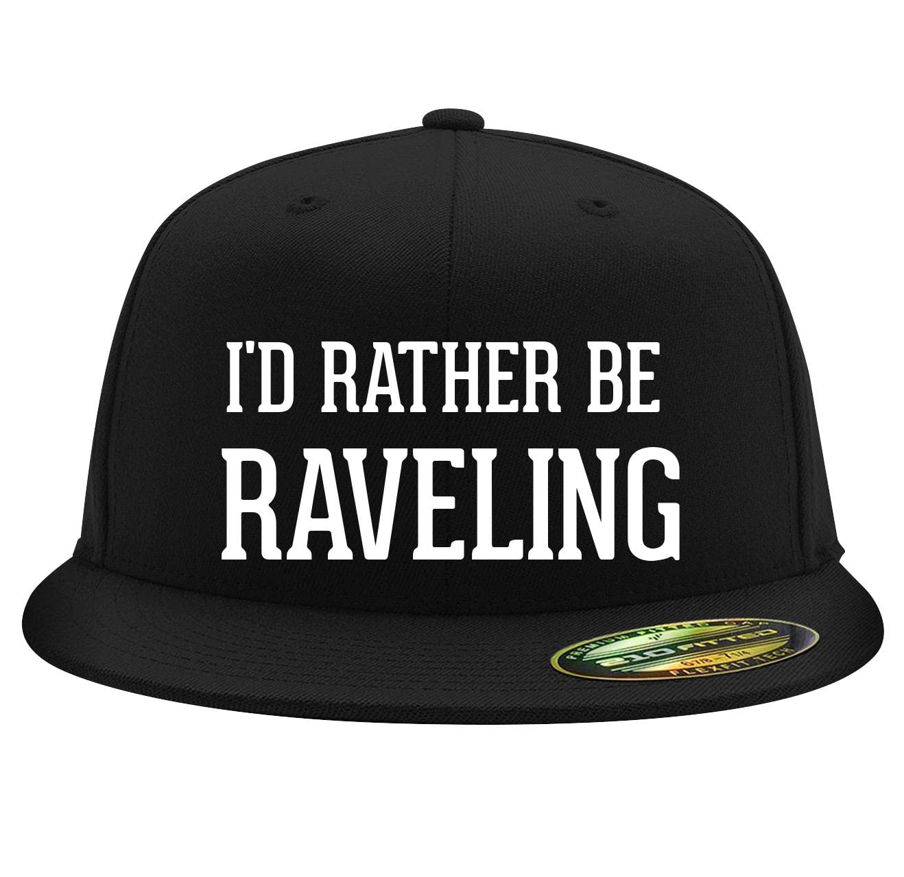Flexfit 6210 Structured Flat Bill Fitted Hat - Adjustable Snapback Baseball Cap for Men & Women | Perfect for Outdoor Sports, Casual Wear & Fan Gear