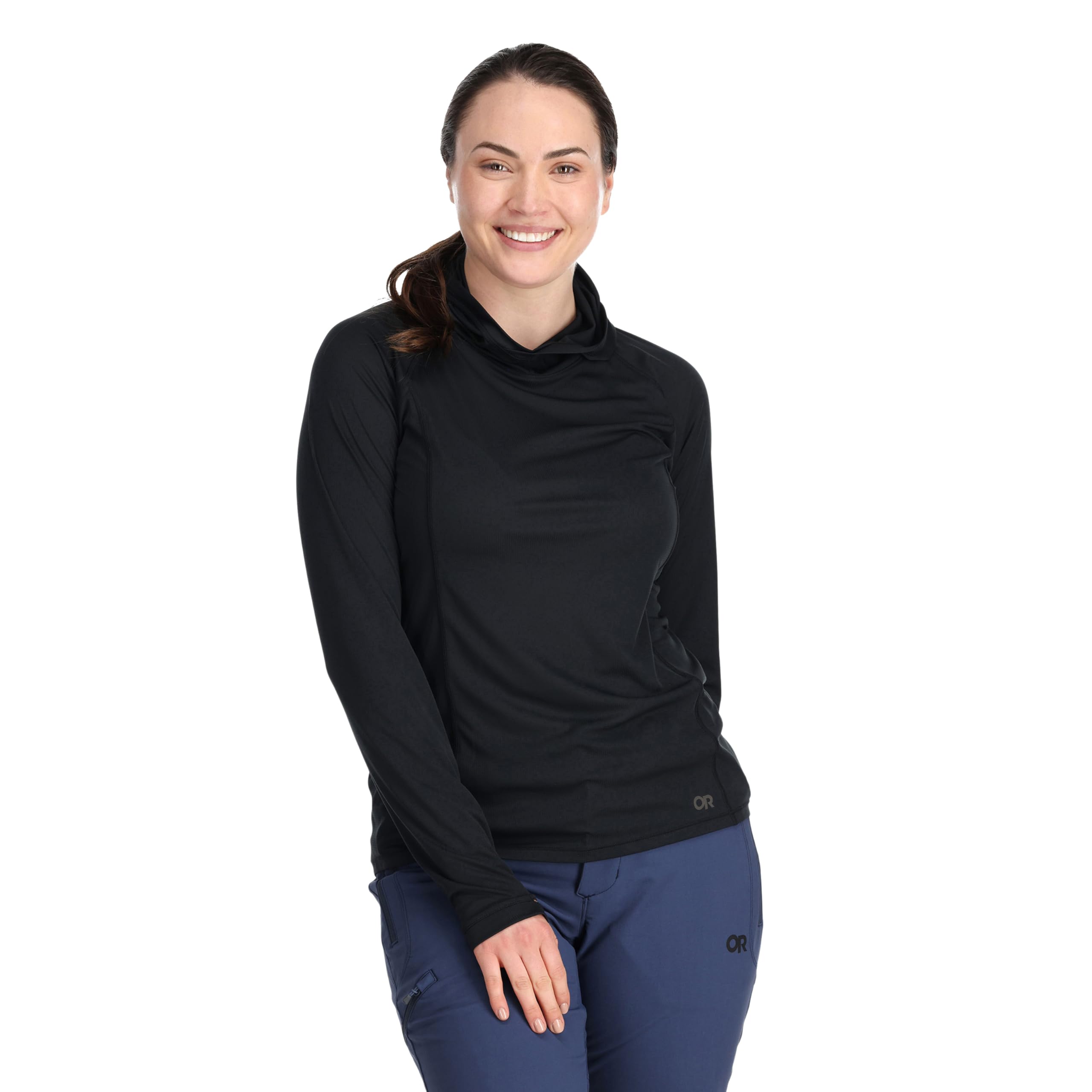 Outdoor Research Women's Echo Hoodie - Lightweight Sun Protection UPF 50+ Hooded Shirt for Hiking, Running & Outdoor Activities