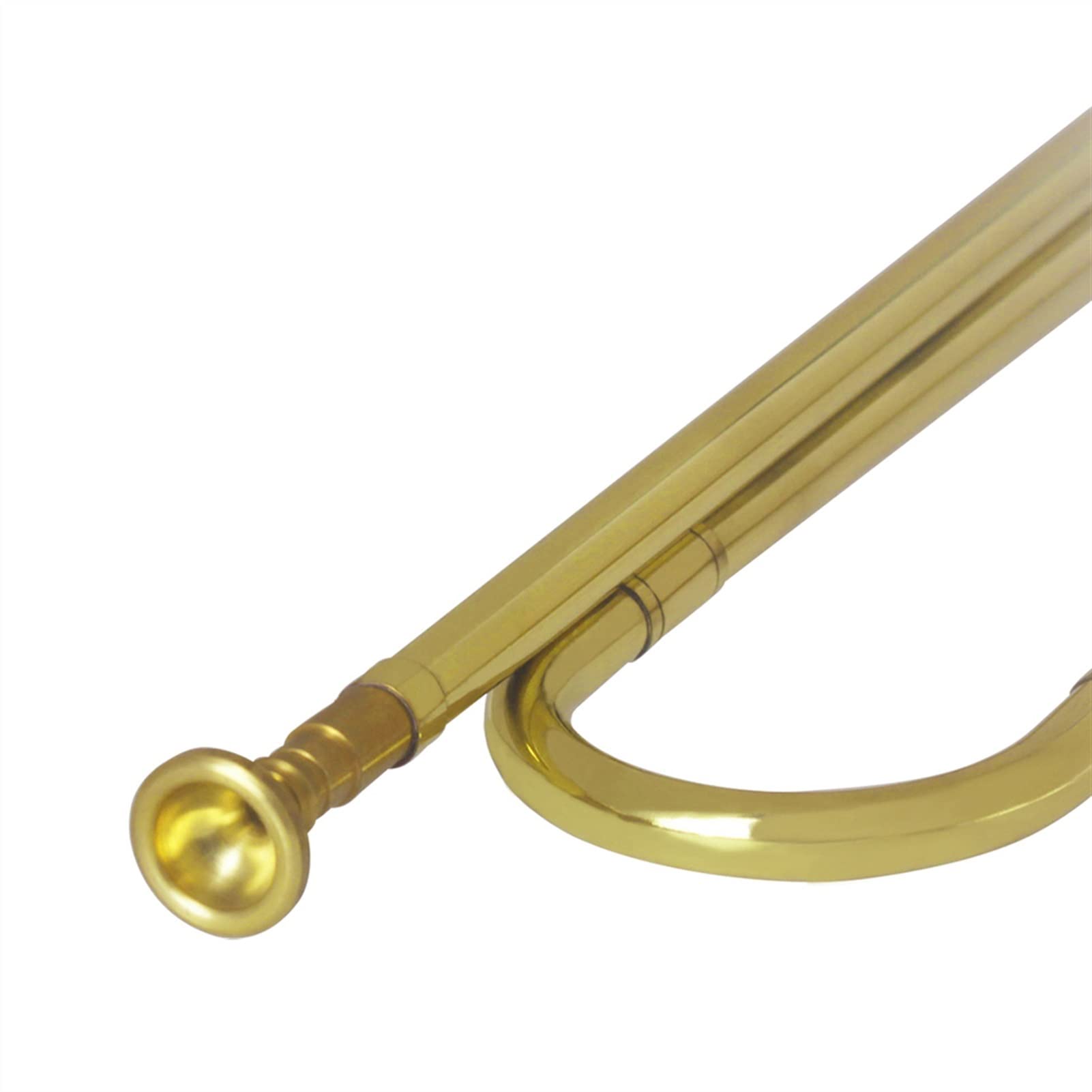 Professional Brass Trumpet for Beginners - Golden Youth Horn Bugle for School Band, Cavalry & Military Orchestra | Perfect for Music Practice, Performances & Marching Events