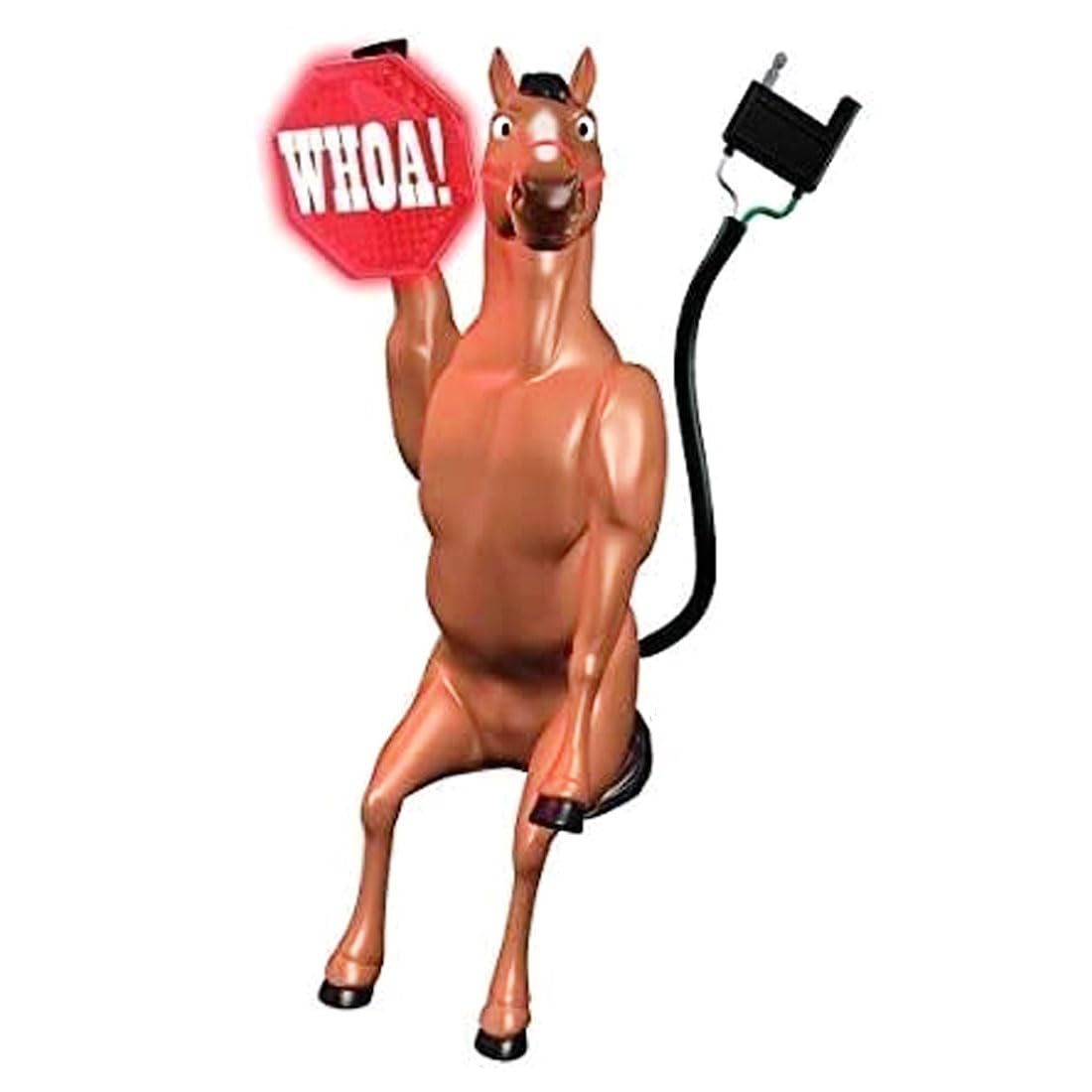 Whoa Horsey Moving Ball Hitch Cover with Brake Light - Funny Truck Accessory for Trailers & Towing - Perfect for Road Trips & Camping Adventures