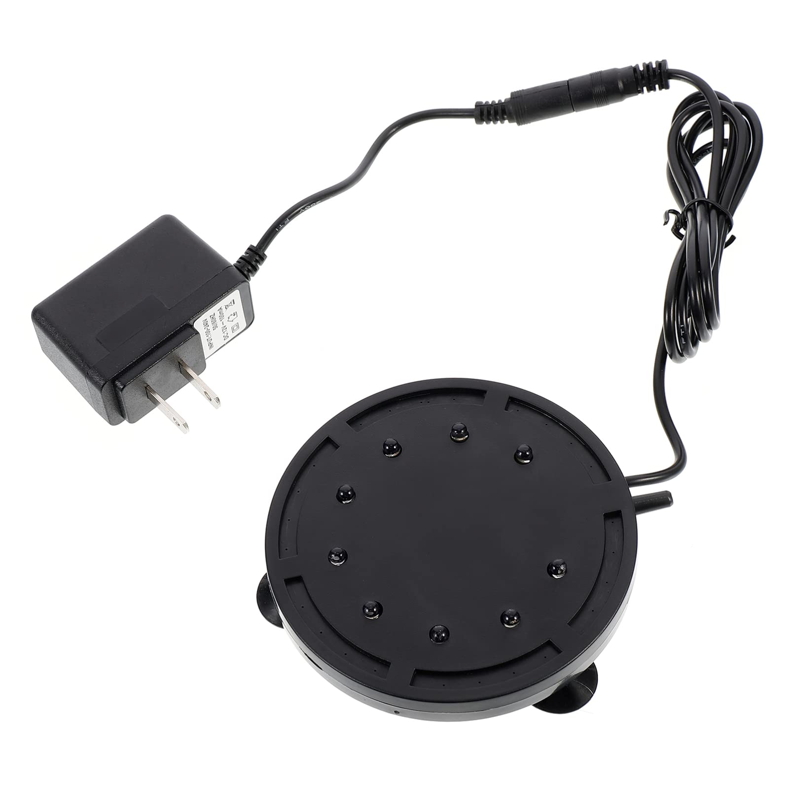 Scicalife Aquarium Air Bubbler with 12 LED Lights - Fish Tank Oxygen Pump & Decorative Lighting for Freshwater/Saltwater Aquariums | US Plug | Perfect for Home, Office & Pet Store Displays