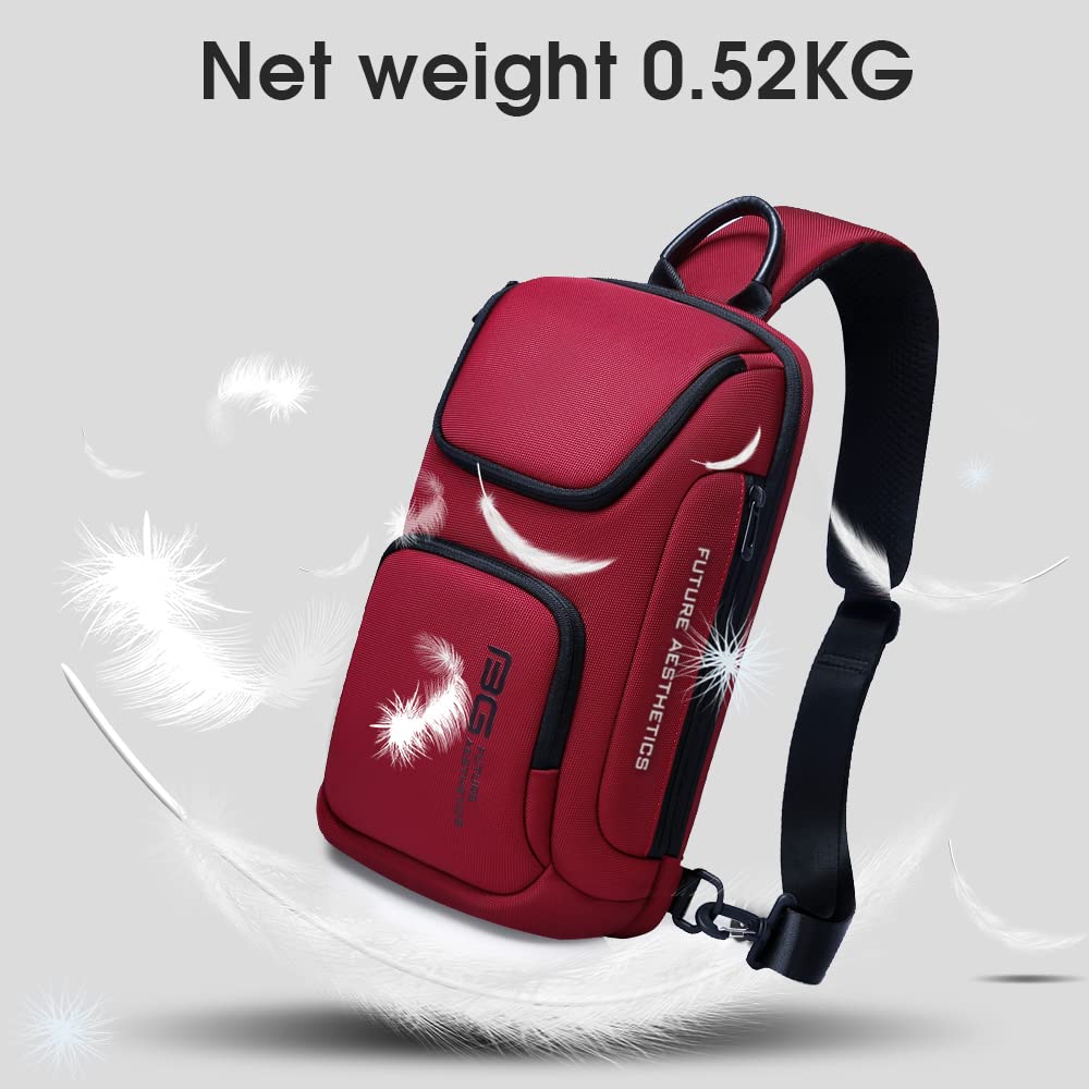 BANGE Sling Bag for Men & Women - Crossbody Shoulder Bag, Lightweight Travel Backpack for Hiking, Gym, Work & Daily Use