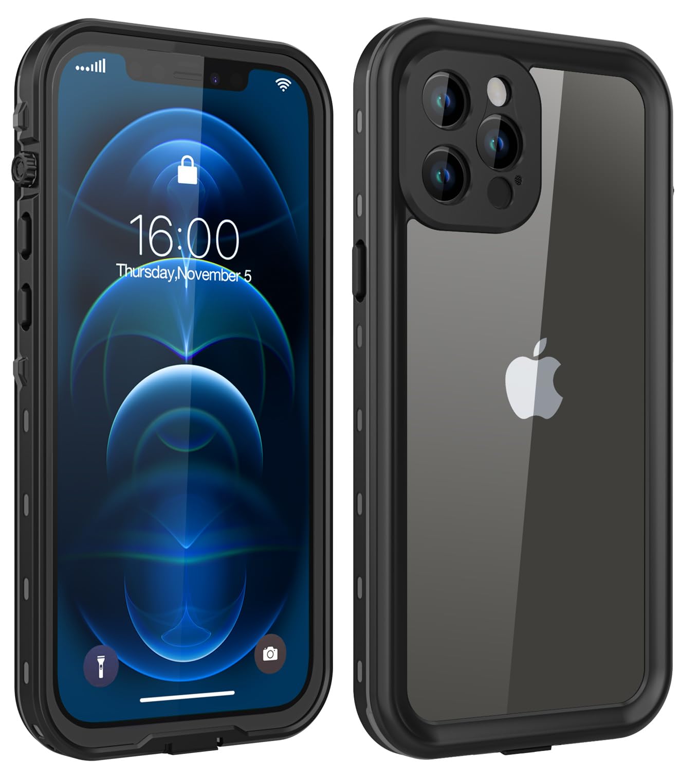 **iPhone 12 Pro Max Waterproof Case - Shockproof, Dustproof, Full Body Protection with Built-in Screen Protector | 6.7