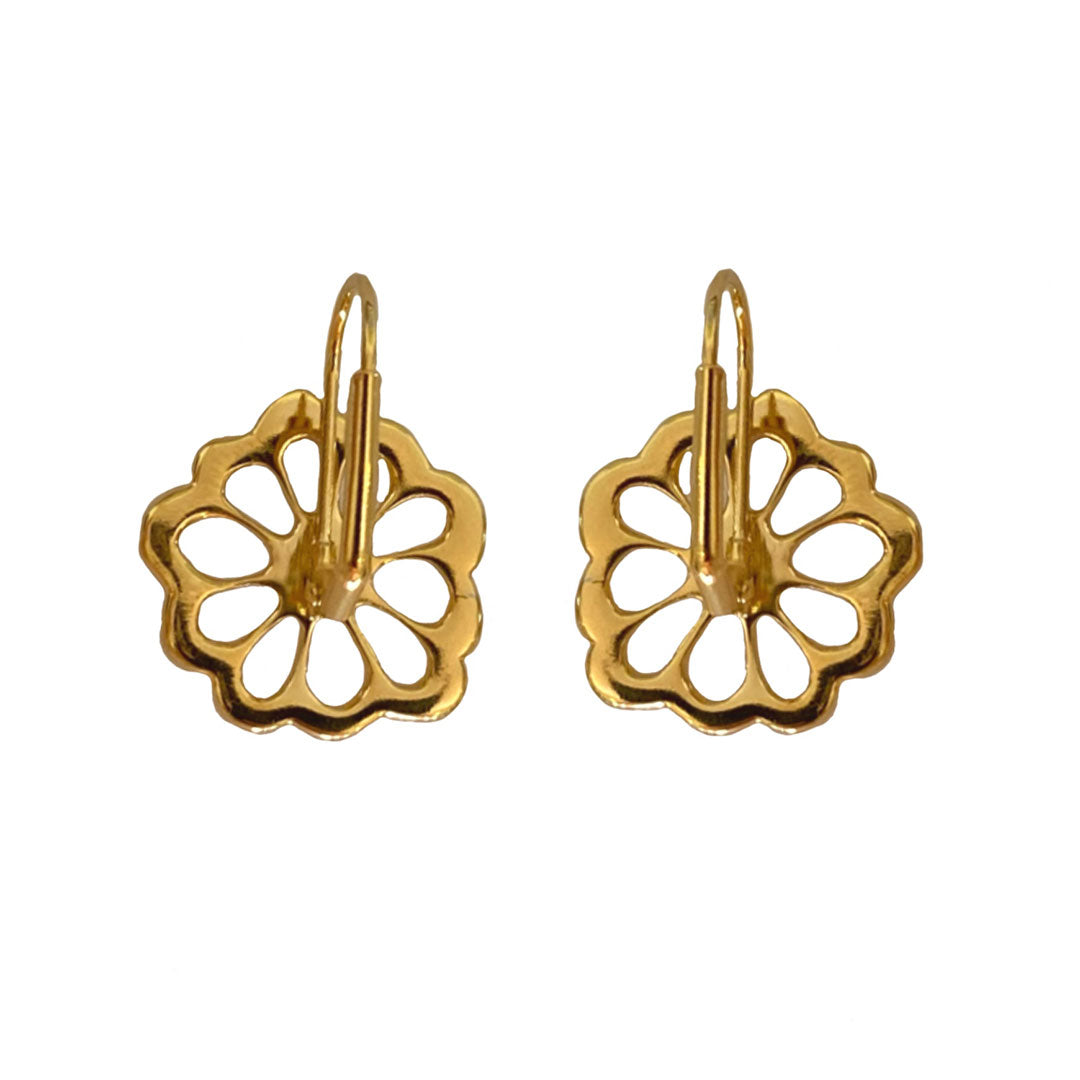 Goldbug Collection Okra Drop Earrings - Dainty Gold-Plated Vegetable Jewelry for Women, Perfect for Everyday Wear, Parties & Gifts