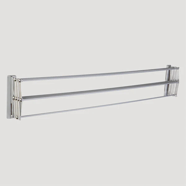 Smart Platinum Clothes Drying Rack - Adjustable Size for Laundry Room, Balcony & Small Spaces - Foldable & Space Saving Design