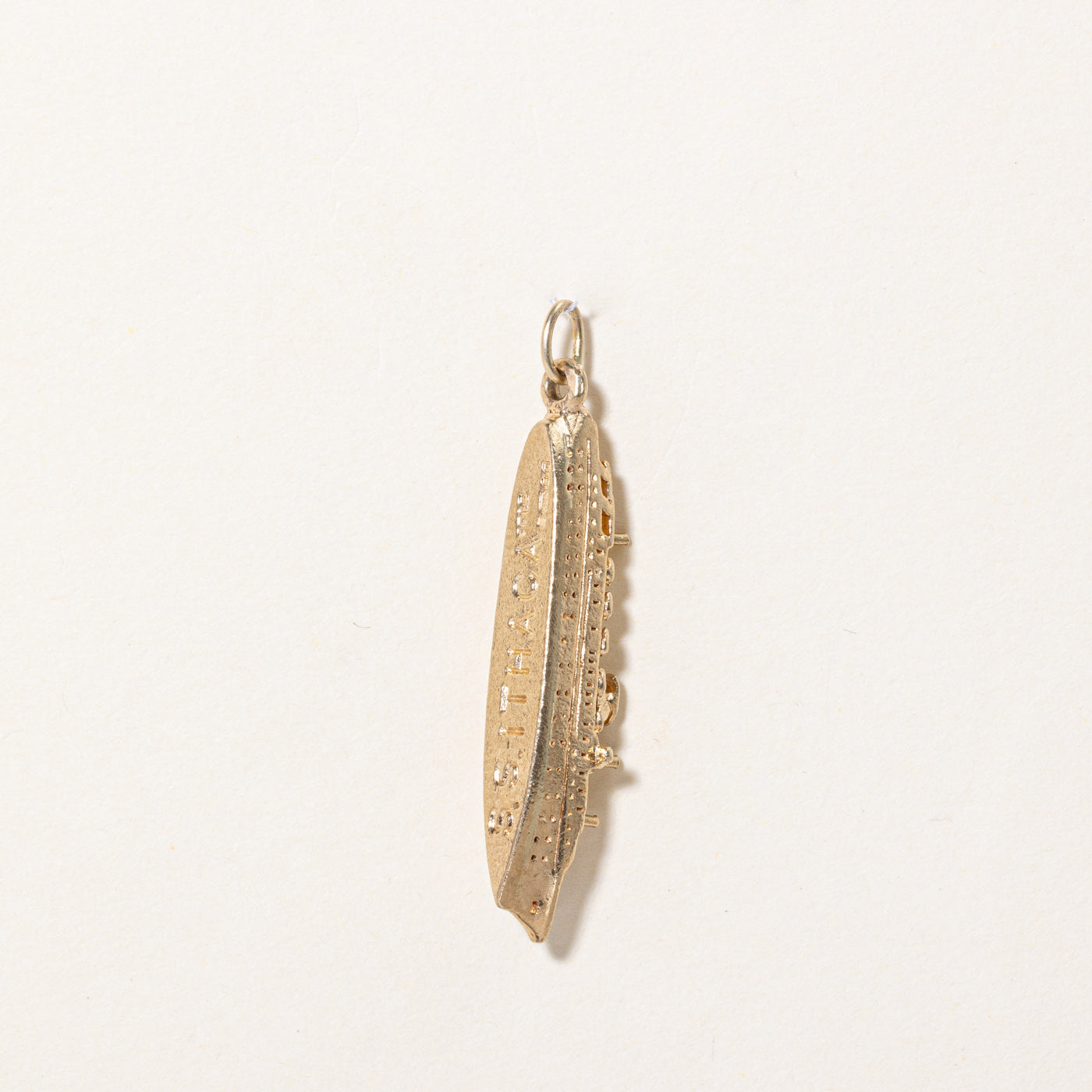 9K Yellow Gold Ship Charm Pendant Necklace - Nautical Jewelry for Women, Perfect for Gifts, Travel & Beach Outfits