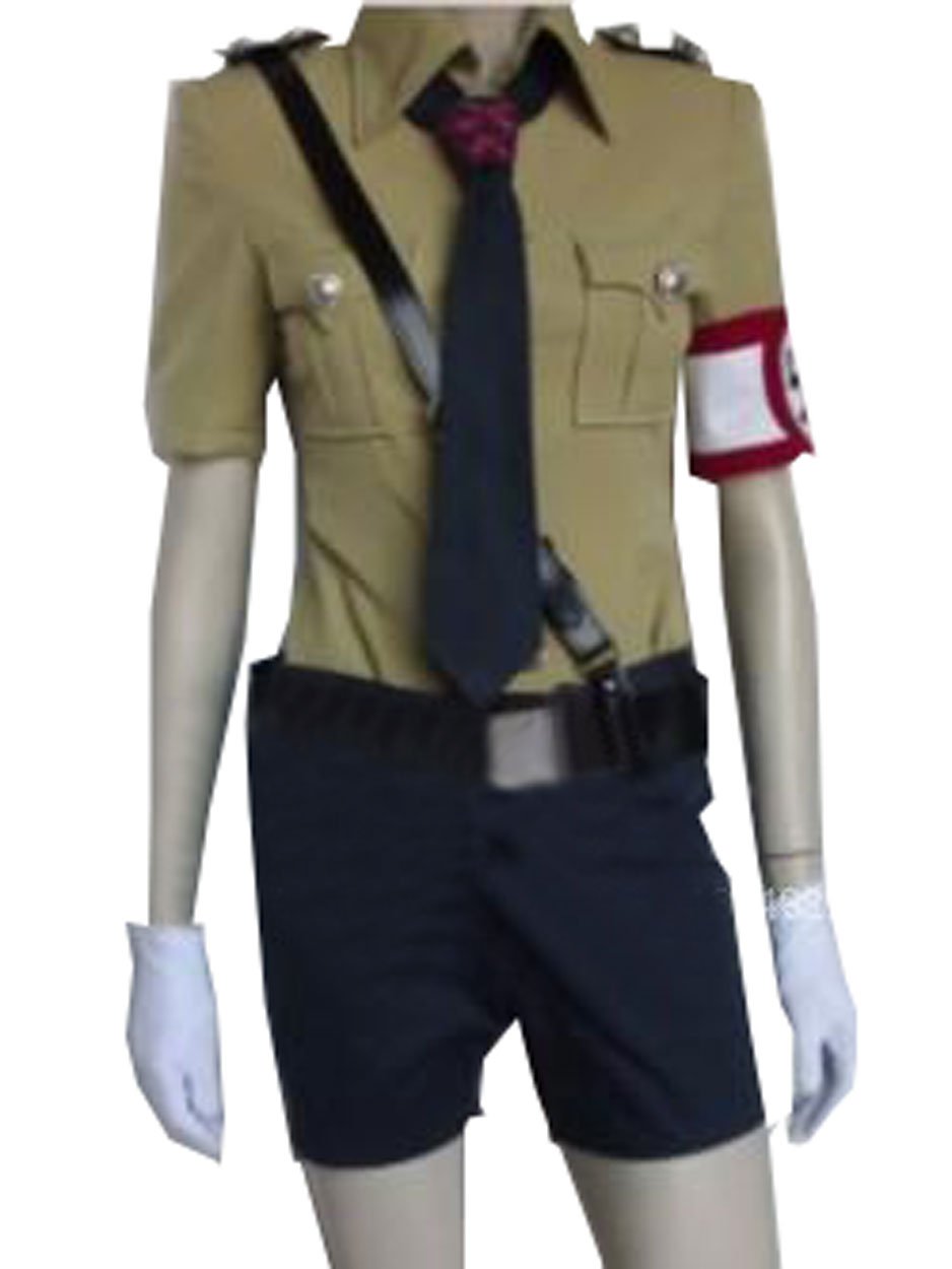 Cosnew Anime Seras Victoria Cat Outfits Uniform Cosplay Costume - High Quality Anime Cosplay Dress for Halloween, Comic Con & Themed Parties