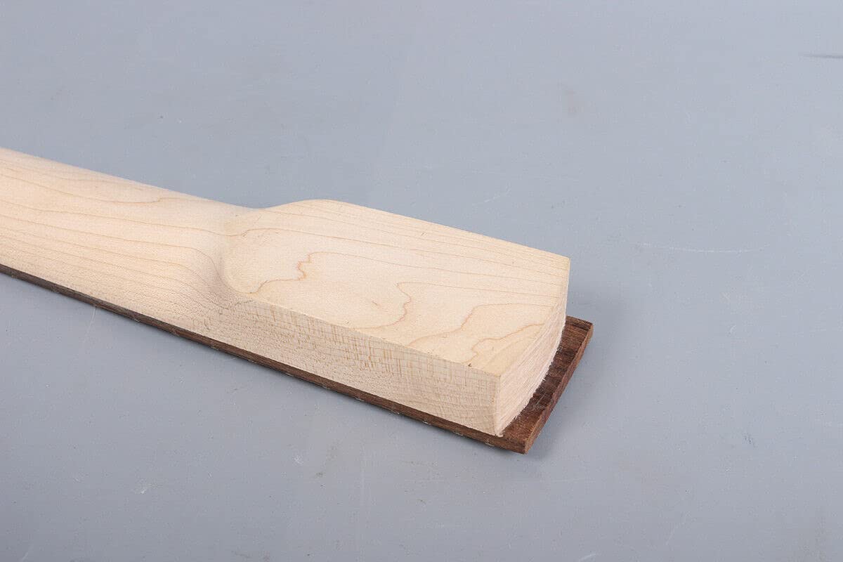 New 30-Inch Maple Bass Guitar Neck with Rosewood Fretboard - 24 Frets Short Scale Dot Inlays for Electric Bass Upgrades & DIY Projects