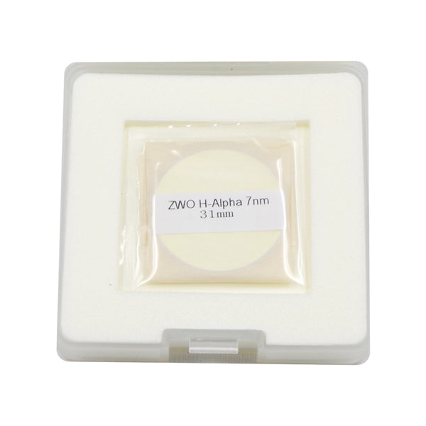 ZWO 31mm Narrowband Filter for Astrophotography - Enhance Deep Sky Imaging with H-Alpha, OIII, and SII Wavelengths | Perfect for Telescopes and CCD Cameras