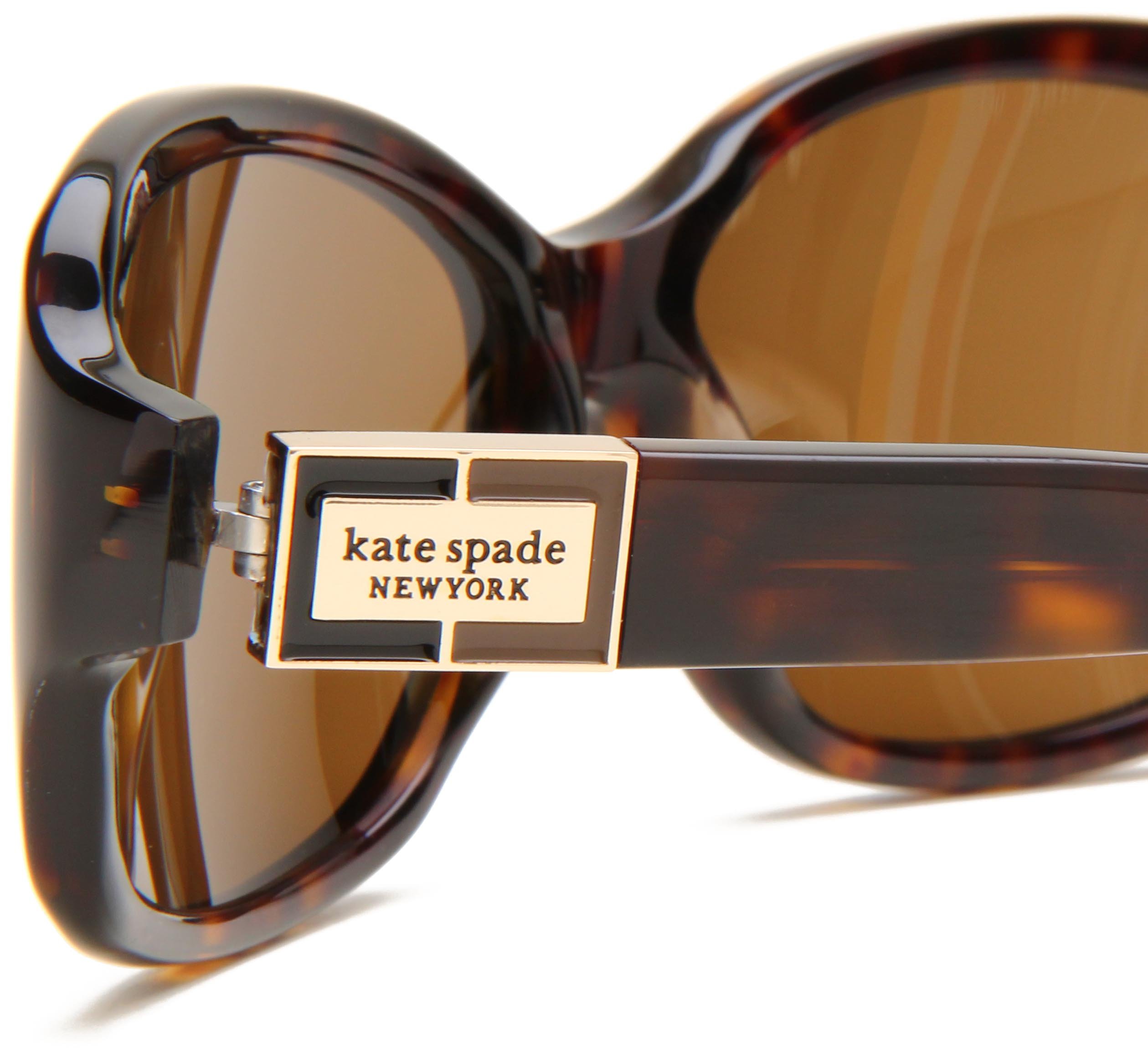 Kate Spade New York Women's Annika Rectangular Sunglasses - UV Protection Fashion Shades for Women, Perfect for Beach, Driving & Outdoor Activities