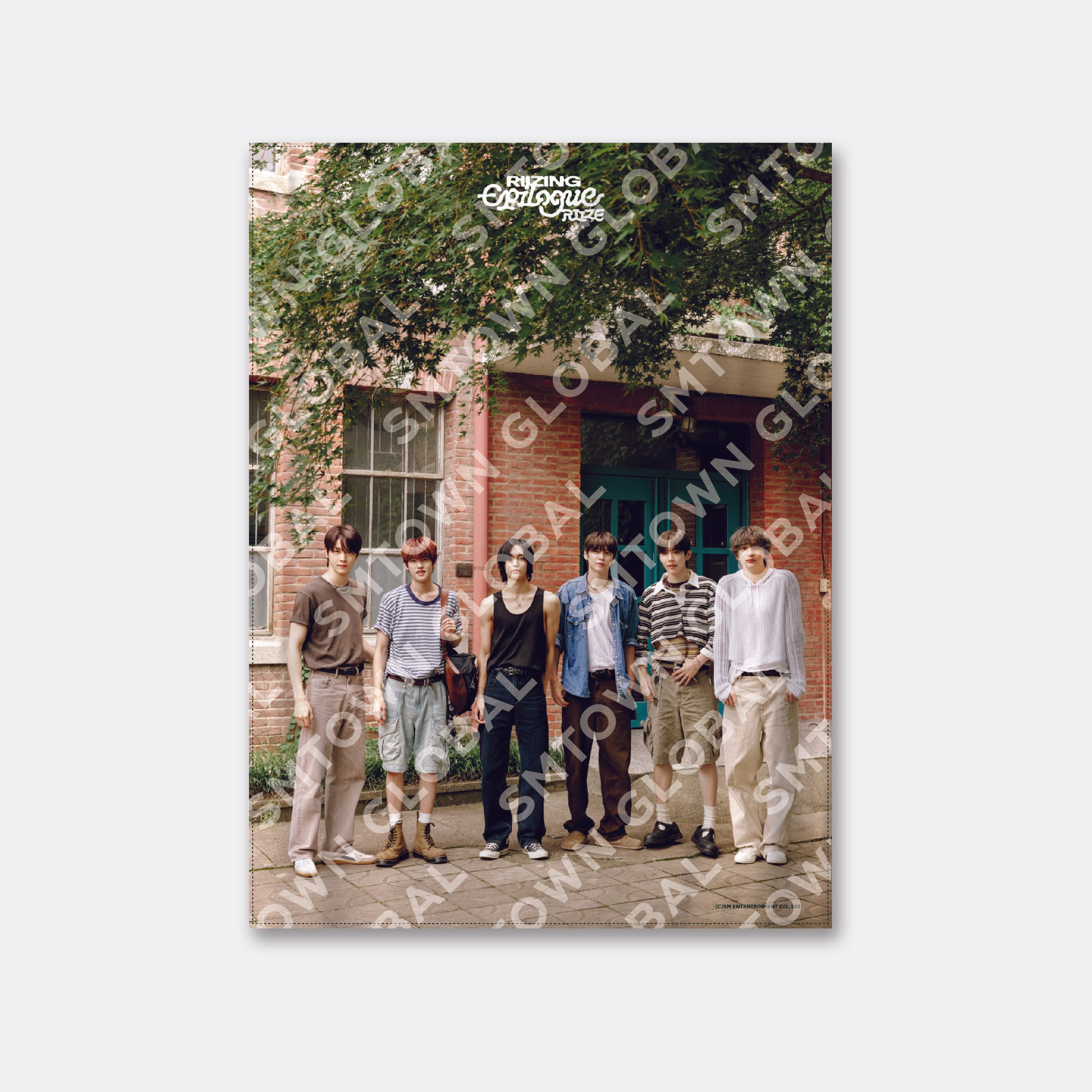 RIIZE ON THE SING STREET Fabric Poster Set - Kpop Wall Decor for Bedroom, Living Room & Dorm - Official MD Pop-Up Merchandise for Fans