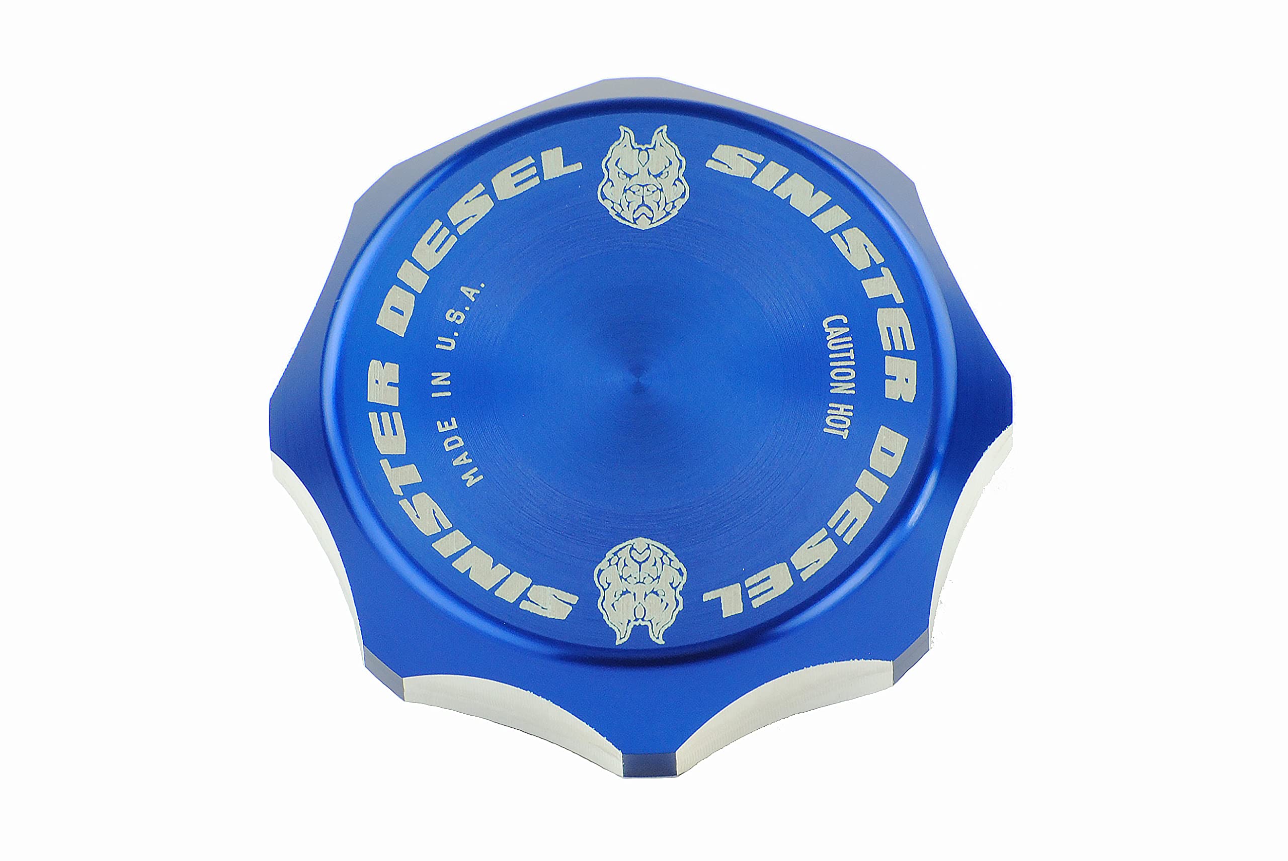 Sinister Diesel Oil Fill Cap Replacement for 1999-2010 Ford Powerstroke 7.3L/6.0L/6.4L & 2007.5-2019 Dodge Cummins 6.7L Engines - Heavy Duty CNC Machined Aluminum - Perfect for Off-Road, Towing & Performance Upgrades