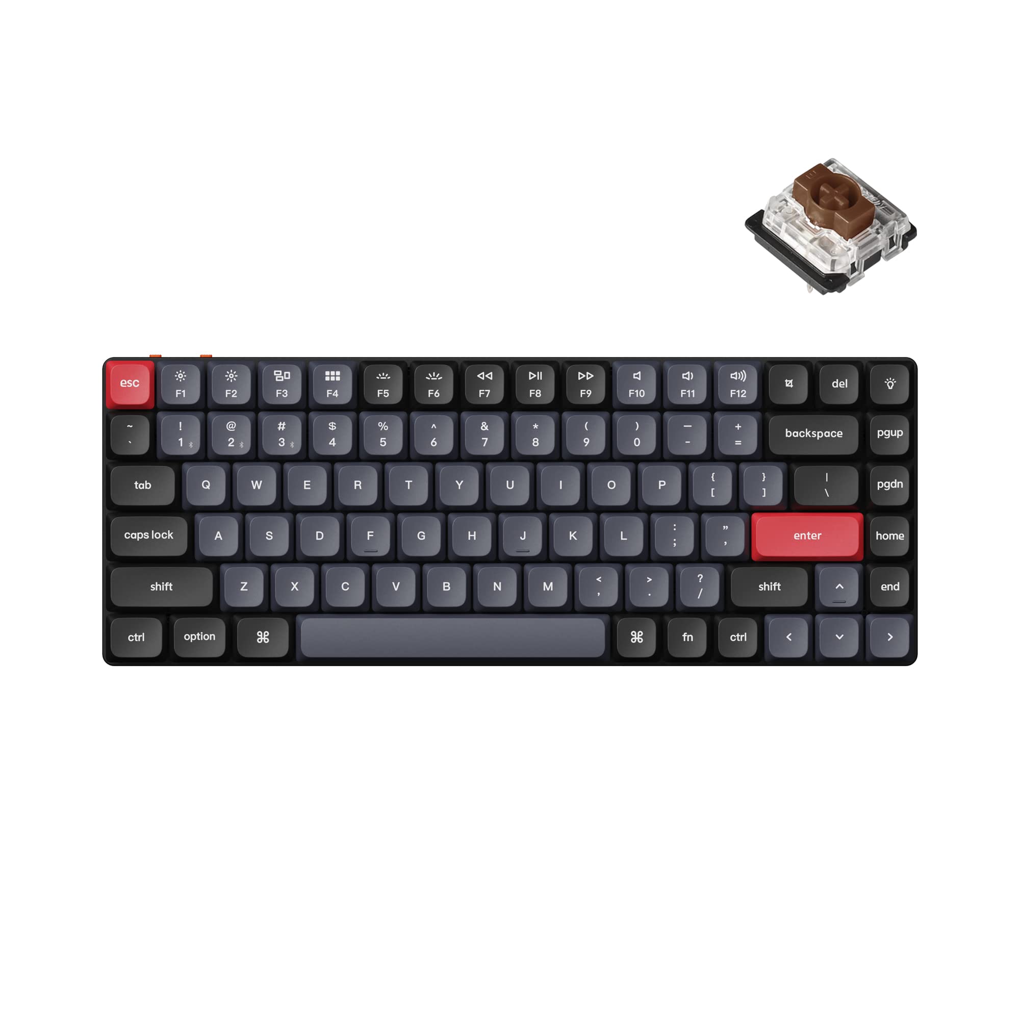 Keychron K3 Pro 75% Wireless Mechanical Keyboard - Bluetooth/Wired RGB Ultra-Slim Design, QMK/VIA Programmable, Hot-Swappable Gateron Low-Profile Brown Switches, Mac/Windows/Linux Compatible - Perfect for Home Office, Gaming & Programming