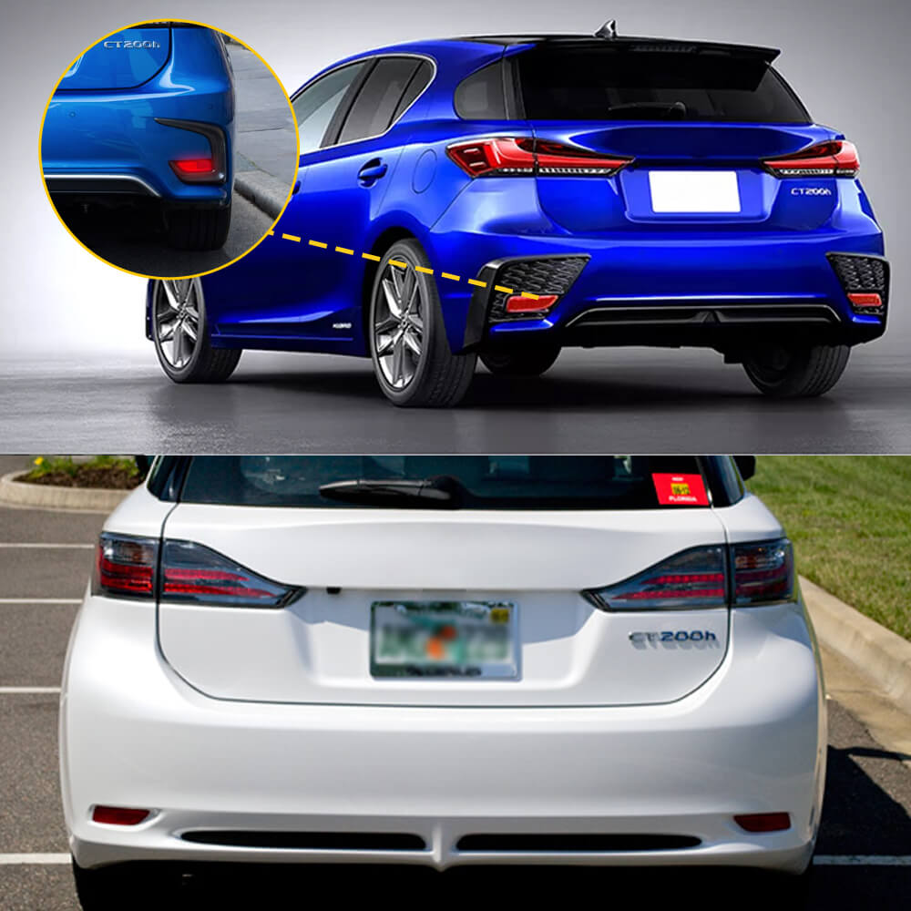 Lexus CT 200h & Toyota Corolla Rear Bumper Reflector Lamp Cover (2011-2013 Models) - Durable Replacement Part for Enhanced Night Visibility & Safety Driving