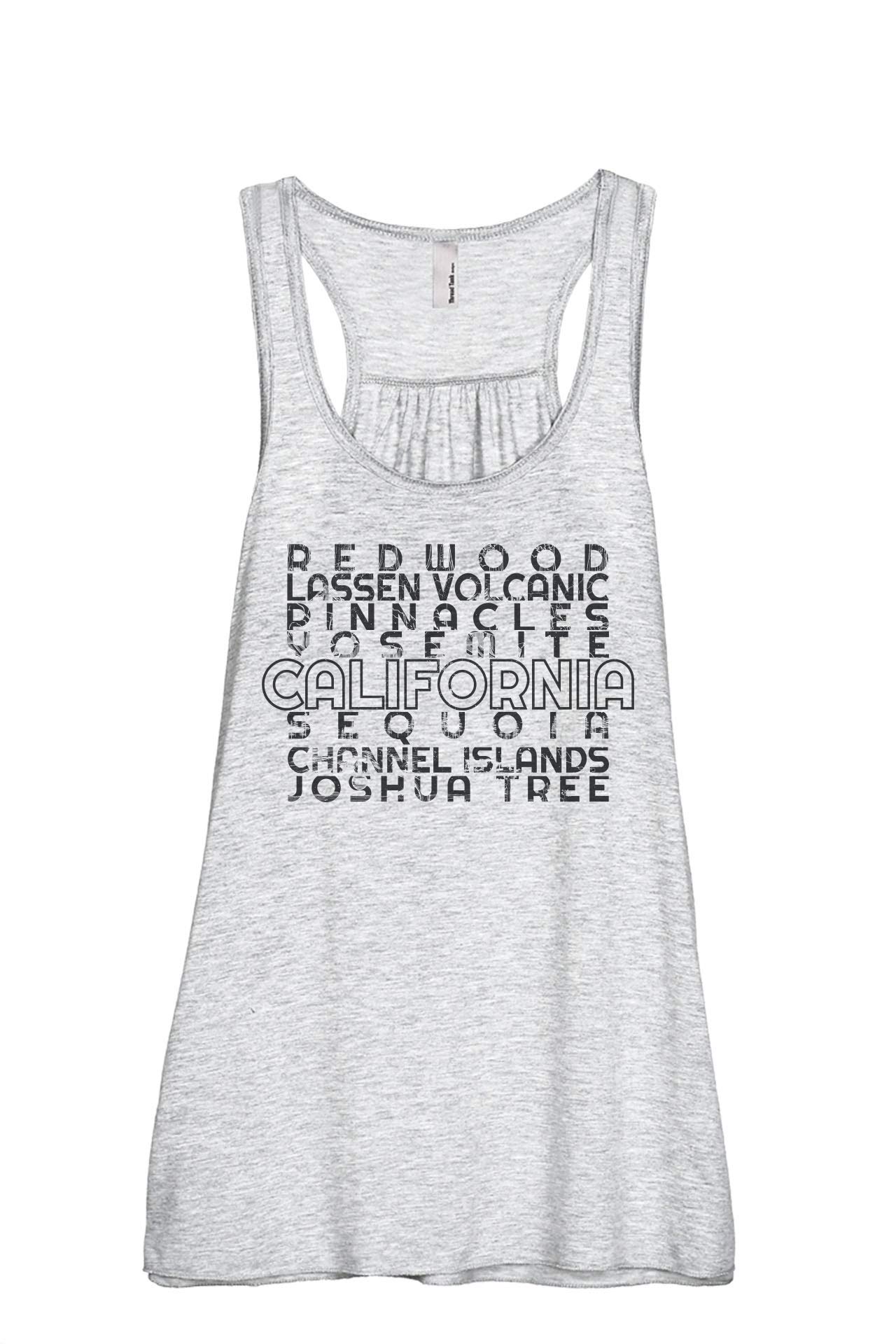 California National Parks Women's Sleeveless Flowy Racerback Tank Top - Breathable Summer Hiking & Travel Casual Wear