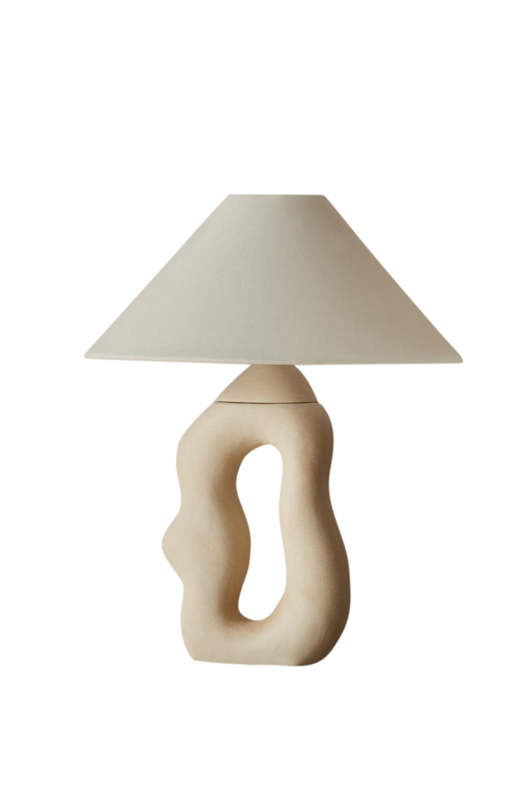 Husk Norma Lamp - Handmade Clay Table Lamp for Bedroom, Living Room & Office | Warm Ambient Lighting for Home Decor