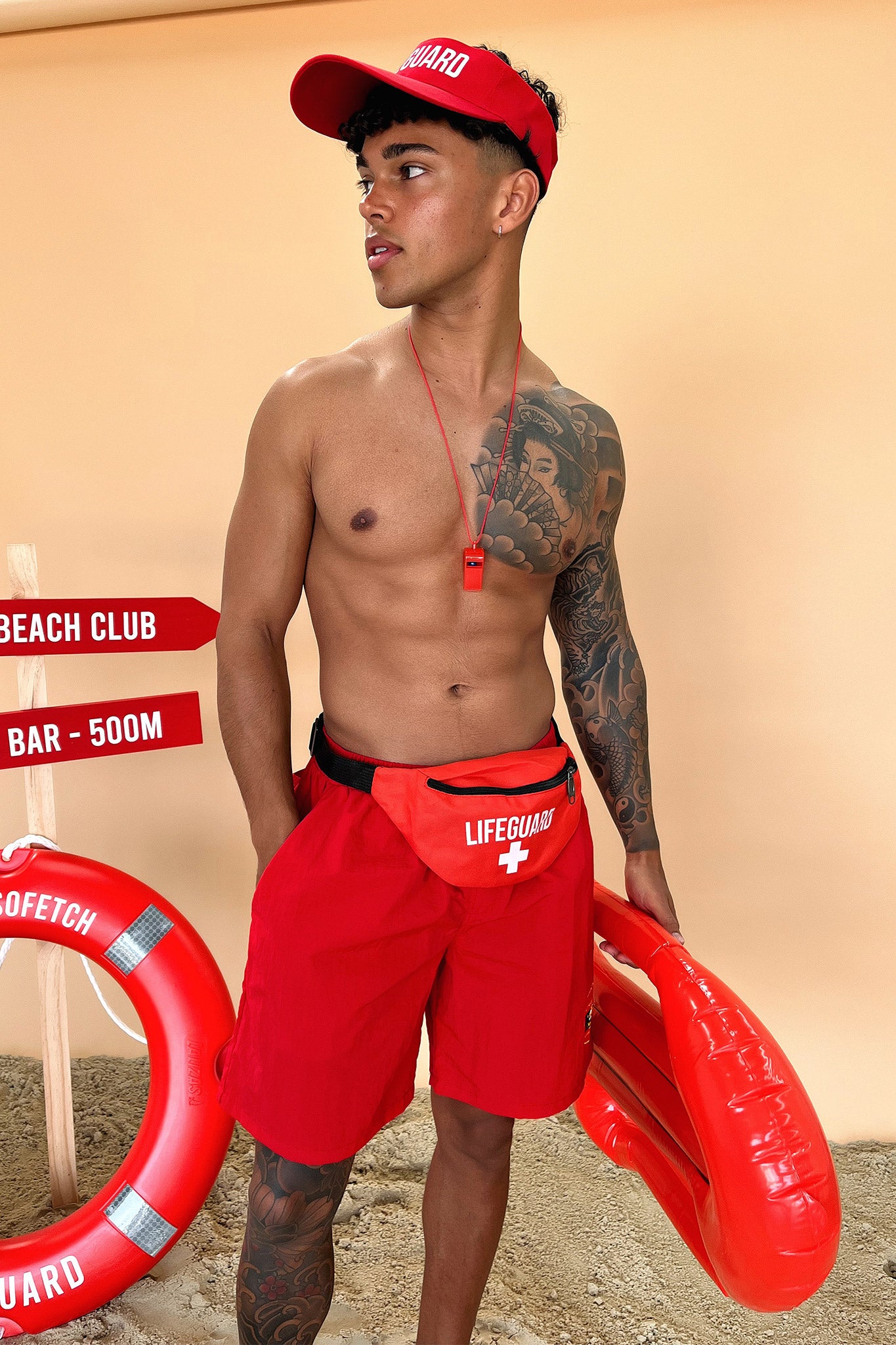 Trendy Women's High Waist Bae Shorts in Red - Perfect for Summer, Workout, and Casual Wear