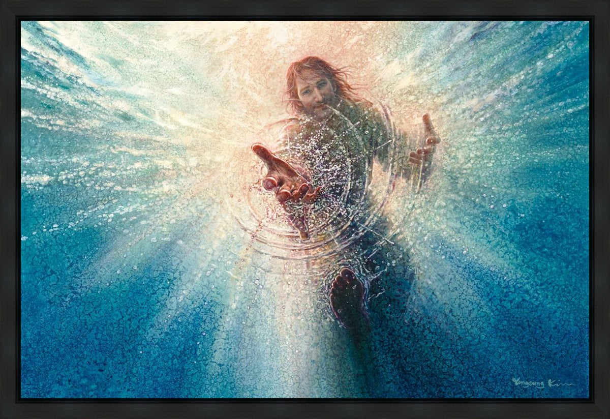His Mighty Hand Gallery Wrap Canvas Art - Inspirational Christian Wall Decor for Home, Office & Church - Perfect for Living Room, Bedroom & Worship Spaces