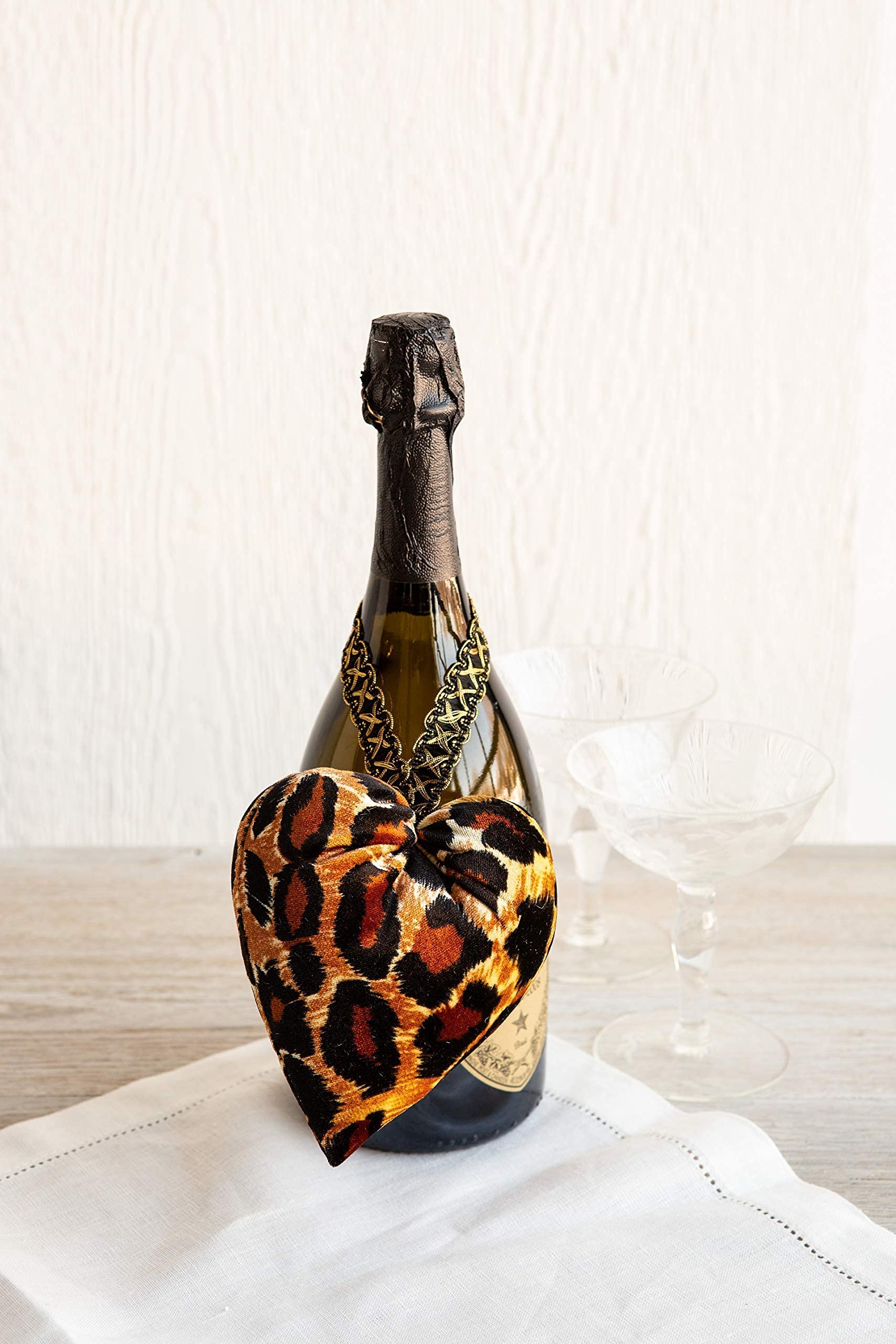 Leopard Velvet Hearts Set - Safari Nursery & Whimsigoth Decor for Home