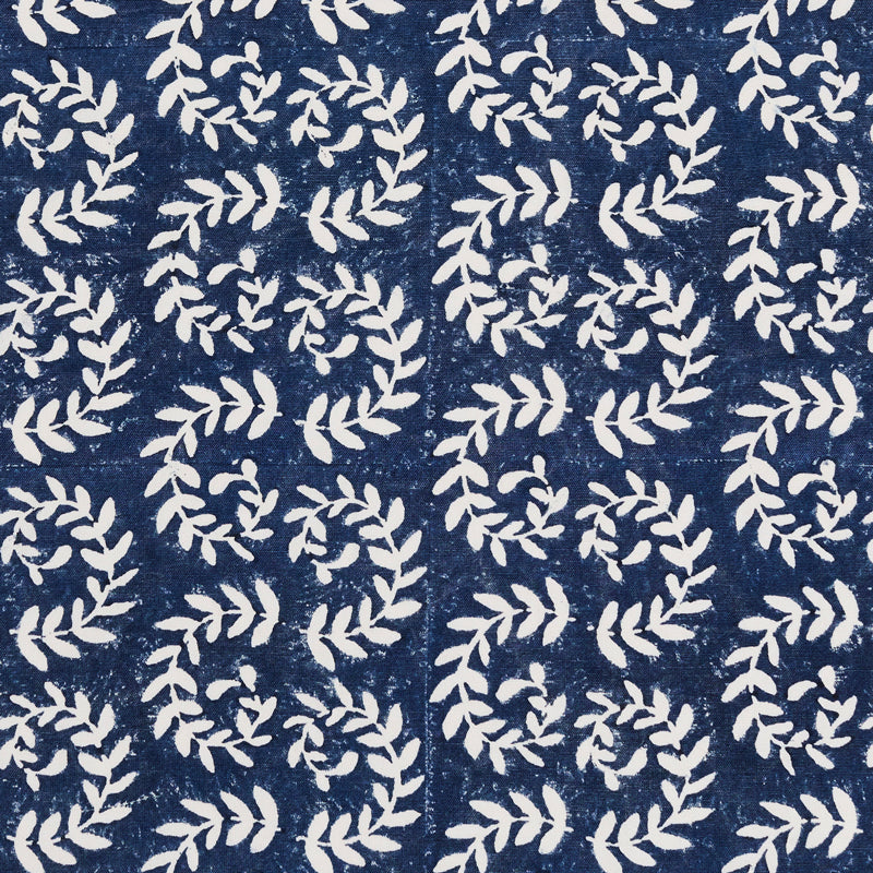 Ashdown Hand Block Printed Navy Blue Cotton Tablecloth - Elegant & Durable for Dining, Parties & Home Decor