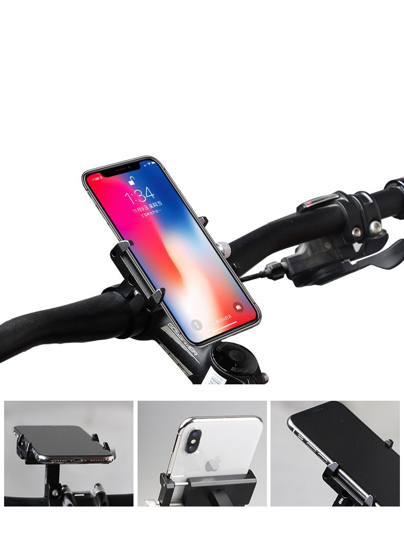 GUB PRO1 Universal Aluminum Bike Phone Mount - Adjustable Bicycle Handlebar Holder for 3.5-6.2 Inch Smartphones | Perfect for Cycling, Commuting & Outdoor Adventures