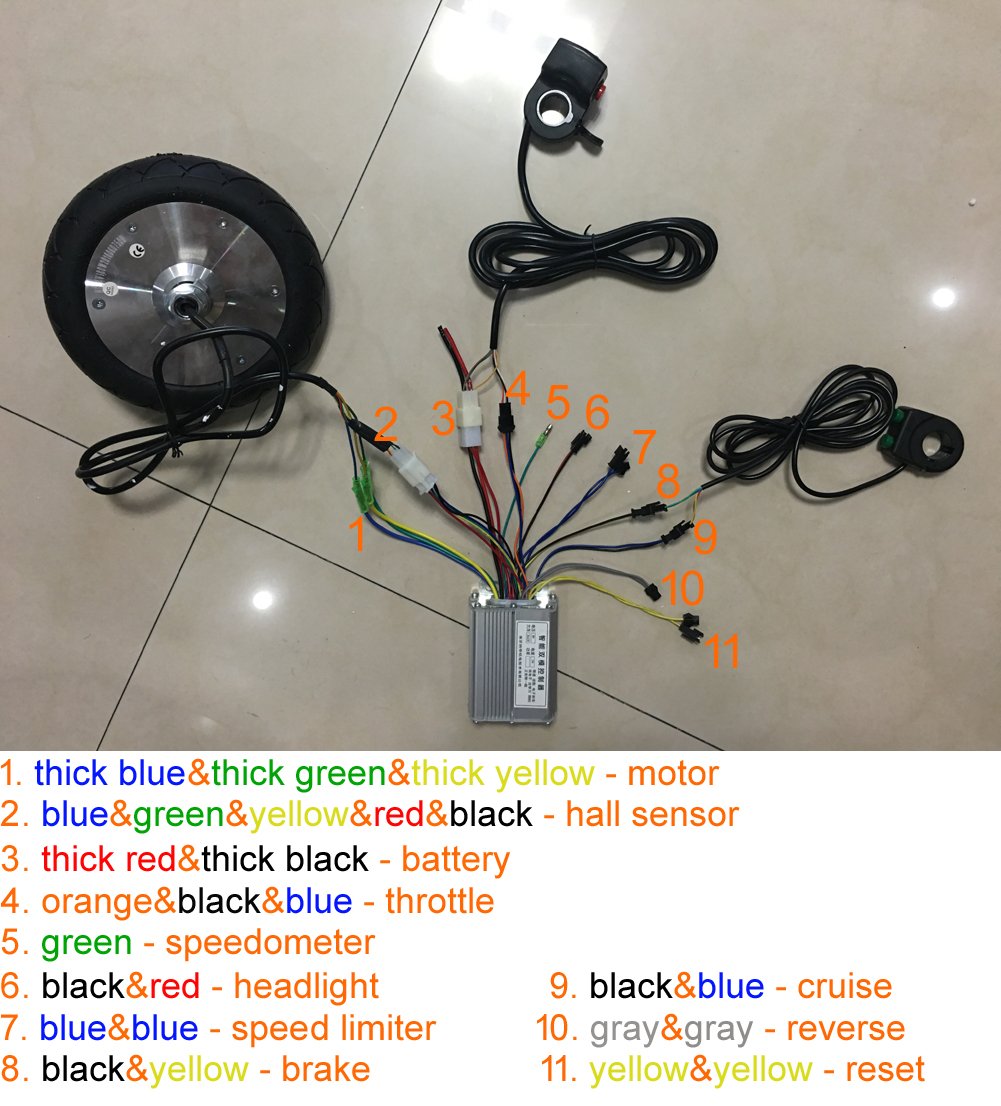 36V 350W Electric Scooter Conversion Kit - 8 Inch Brushless Hub Motor for DIY Kick Scooter & Trikke - Up to 30KM/H Speed - Perfect for Commuting & Urban Travel