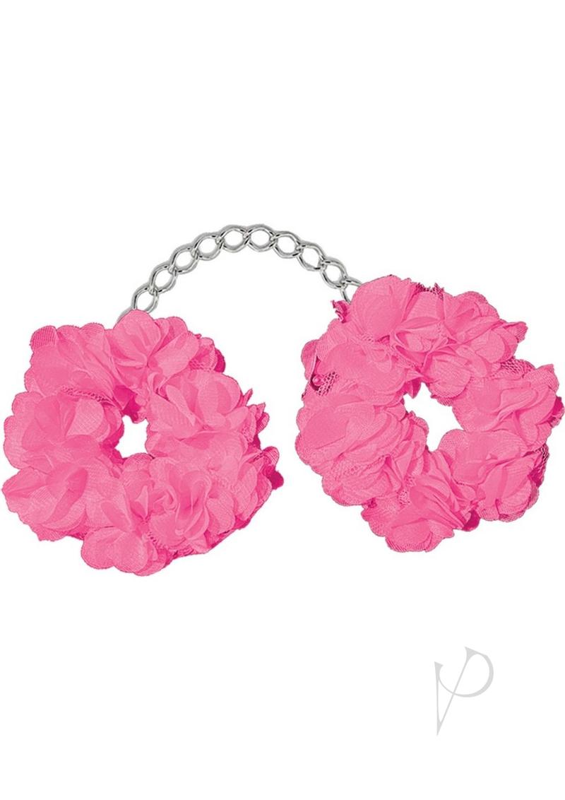 Blossom Luv Cuffs - Pink Adjustable Fashion Bracelet for Women | Trendy Accessory for Parties, Dating & Everyday Wear