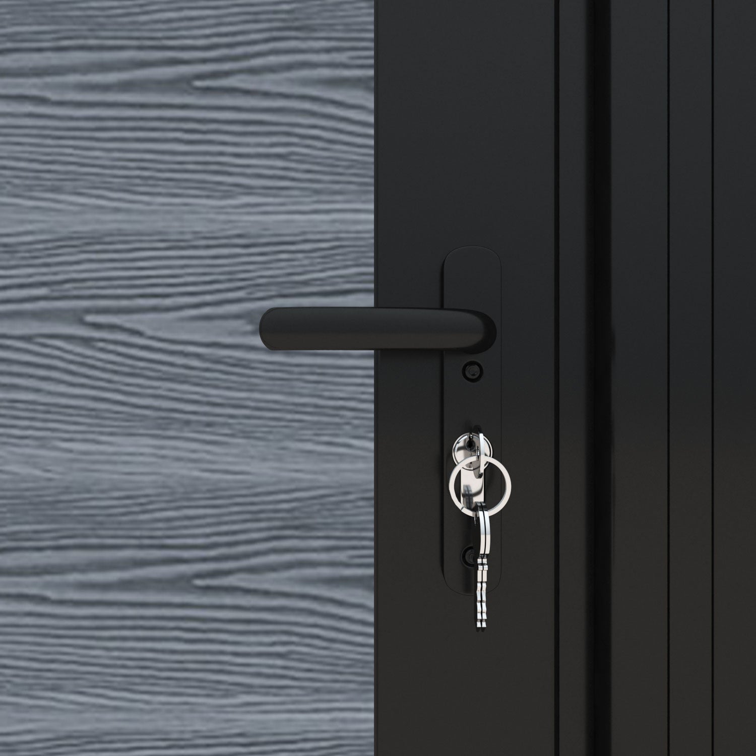 Classic Laurel Straight Top Driveway Gate - Anthracite Finish with Decorative Top Screen | Durable Metal Driveway Entrance for Home Security & Curb Appeal