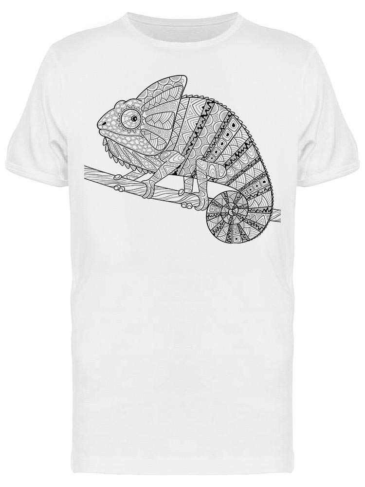 Chameleon Doodle Art T-Shirt for Men - Trendy Graphic Tee for Casual Wear, Street Style & Everyday Outfits