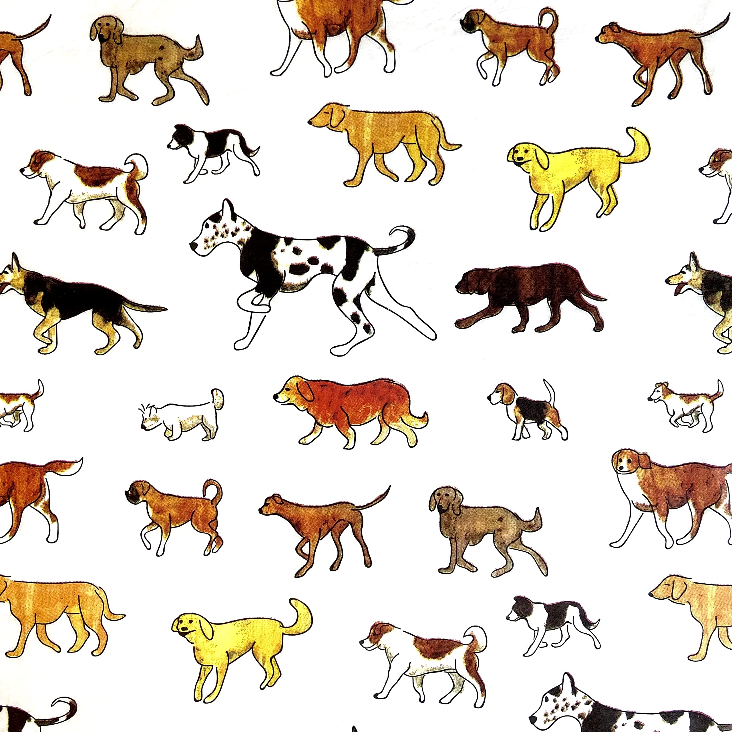 Decorative Toilet Paper Covers Set - 9 Unique Paper Wraps (3 Each Design) Universal Fit for All Toilet Paper Rolls - Man's Best Friend Pattern - Perfect for Bathroom Decor, Home Styling & Gift Giving