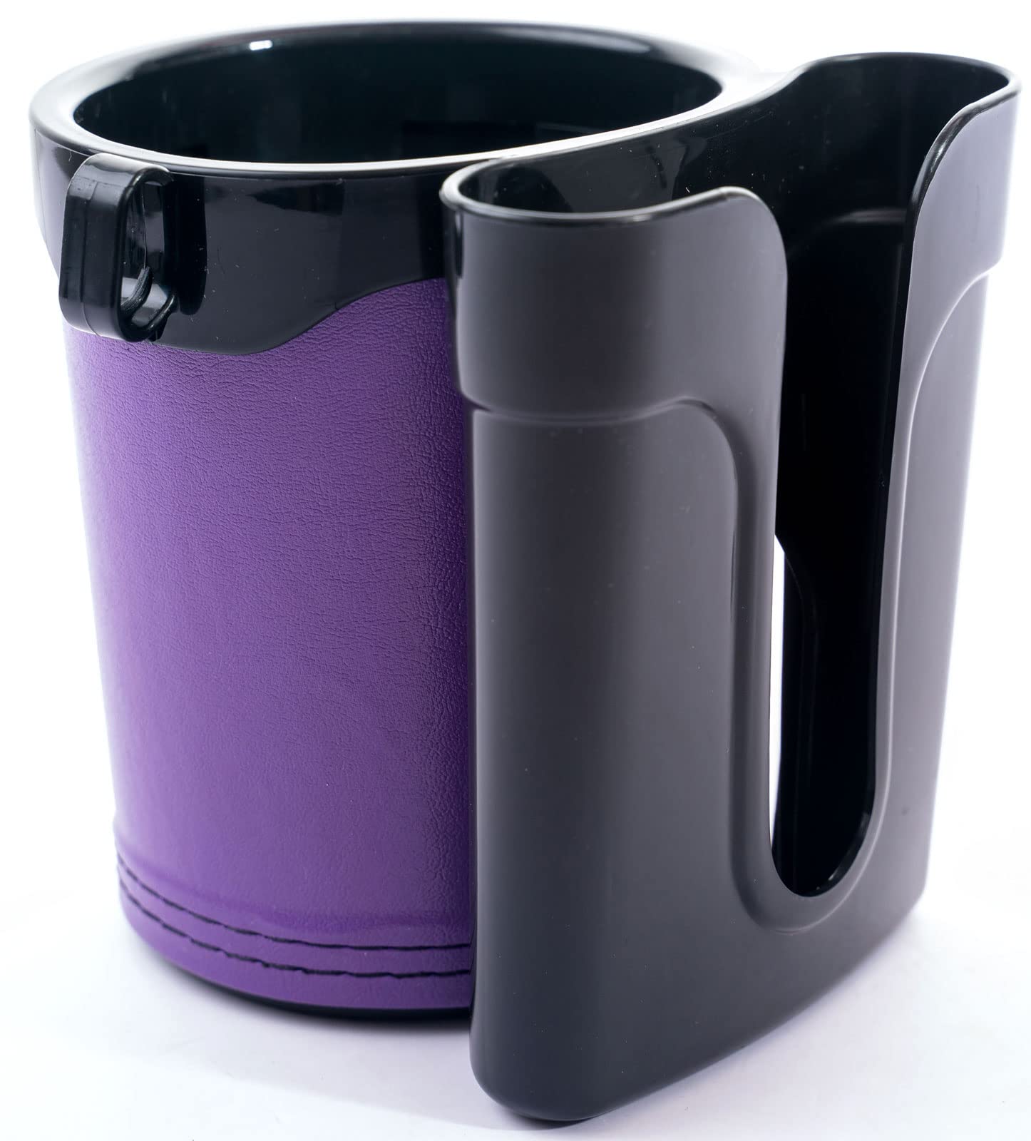 **Universal Bike Cup Holder & Phone Mount - Adjustable Handlebar Accessory for Bicycle, Motorcycle, Scooter, Boat - Purple (Perfect for Commuting, Outdoor Adventures & Water Sports)**