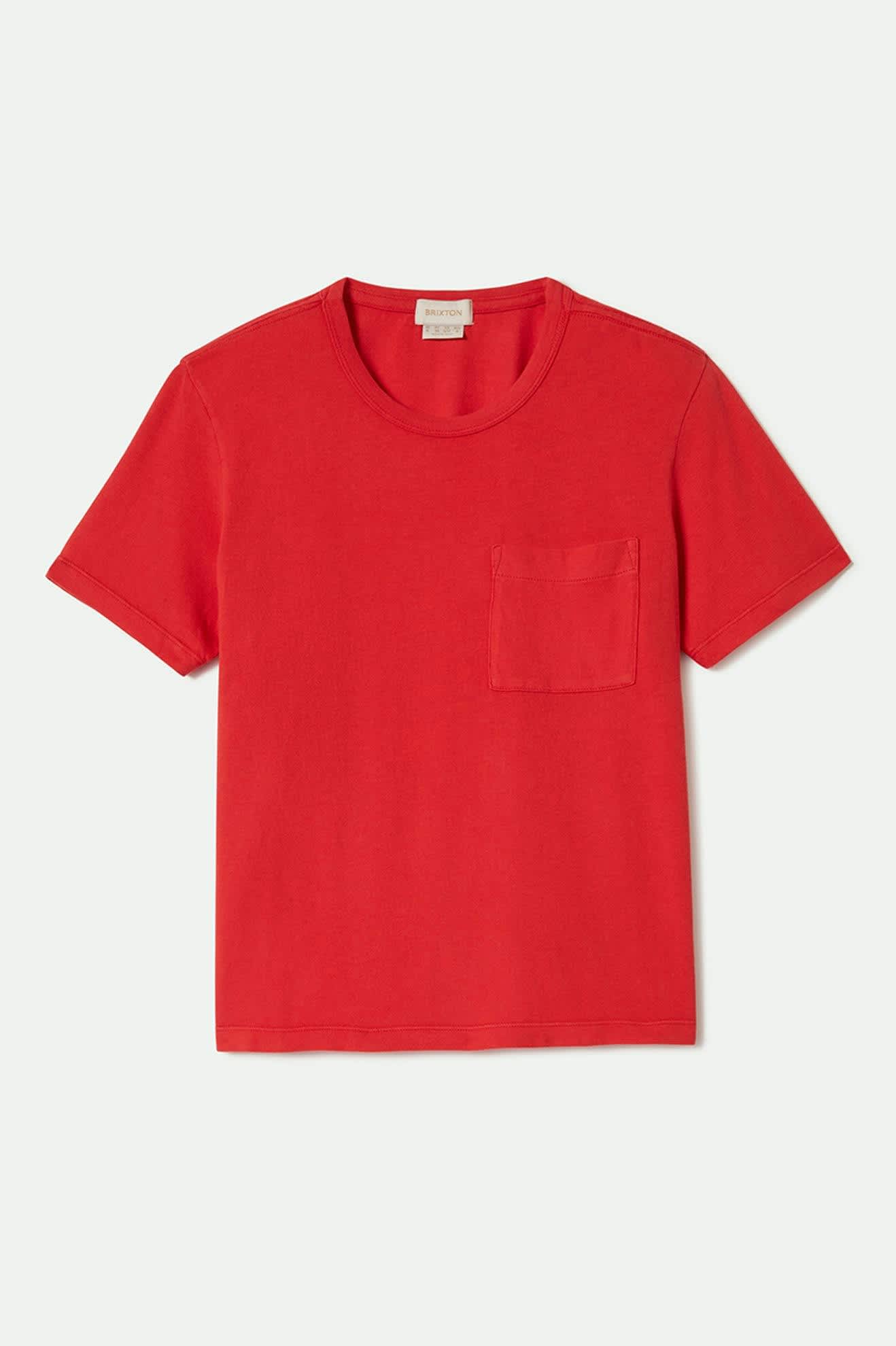 Carefree Organic Cotton Garment-Dyed Perfect Fit T-Shirt for Men & Women - Soft, Breathable & Comfortable - Crimson Red - Ideal for Casual Wear, Outdoors & Everyday Comfort