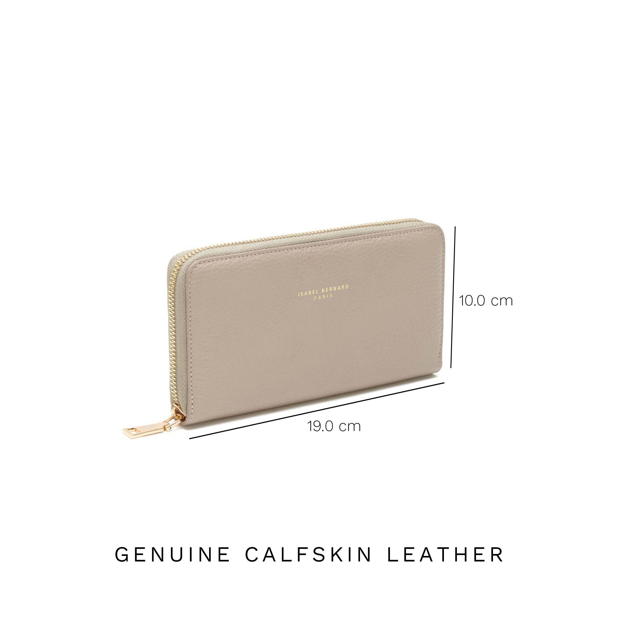 Isabel Taupe Calfskin Leather Handbag and Wallet Set for Women - Elegant Gift for Mother's Day, Birthday, or Anniversary - Perfect for Work, Travel, and Everyday Use