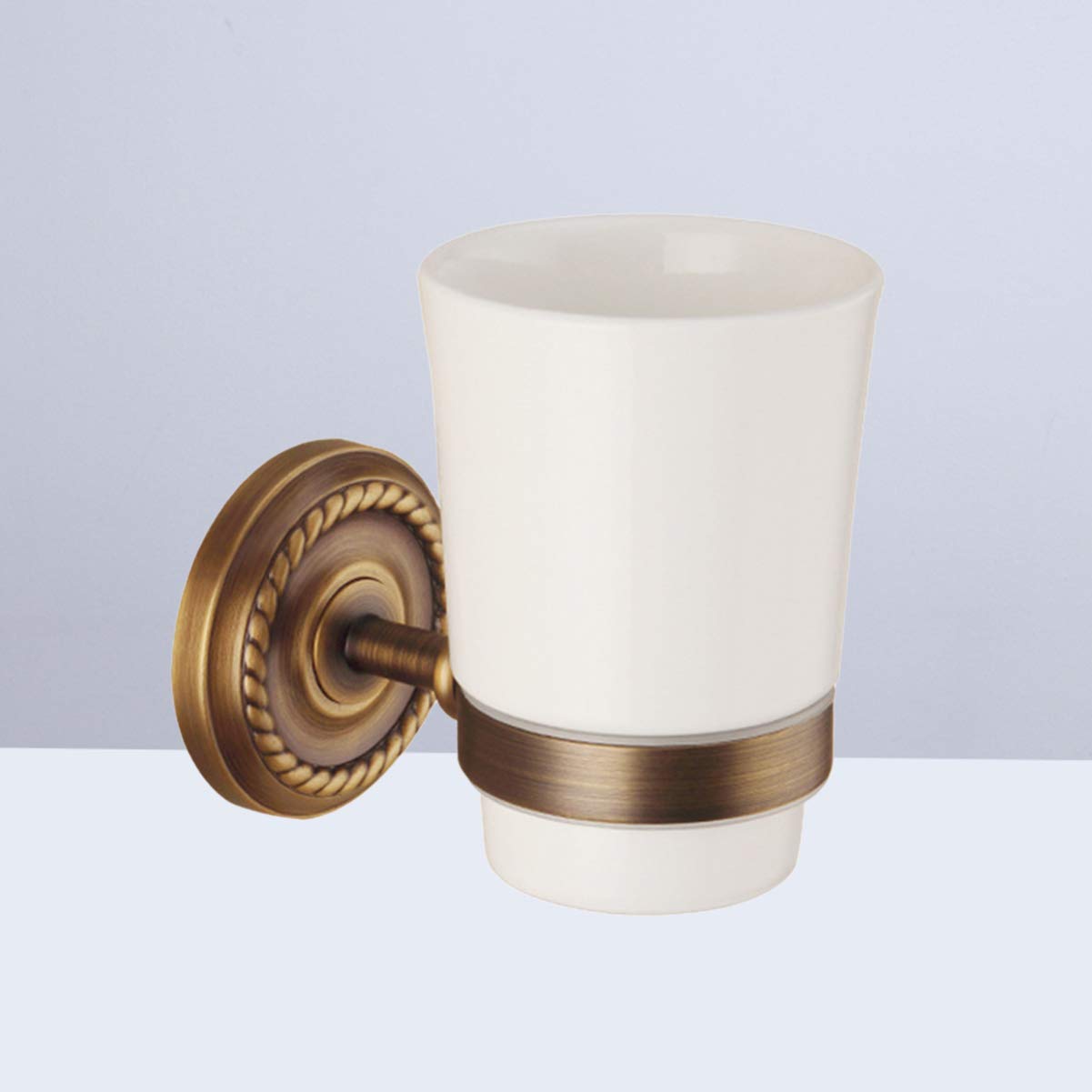Wall Mounted Toothbrush Holder & Cup Organizer - Space Saving Bathroom Storage for Toothbrushes, Cups, and Essentials - Perfect for Small Bathrooms, Dorms, and RVs