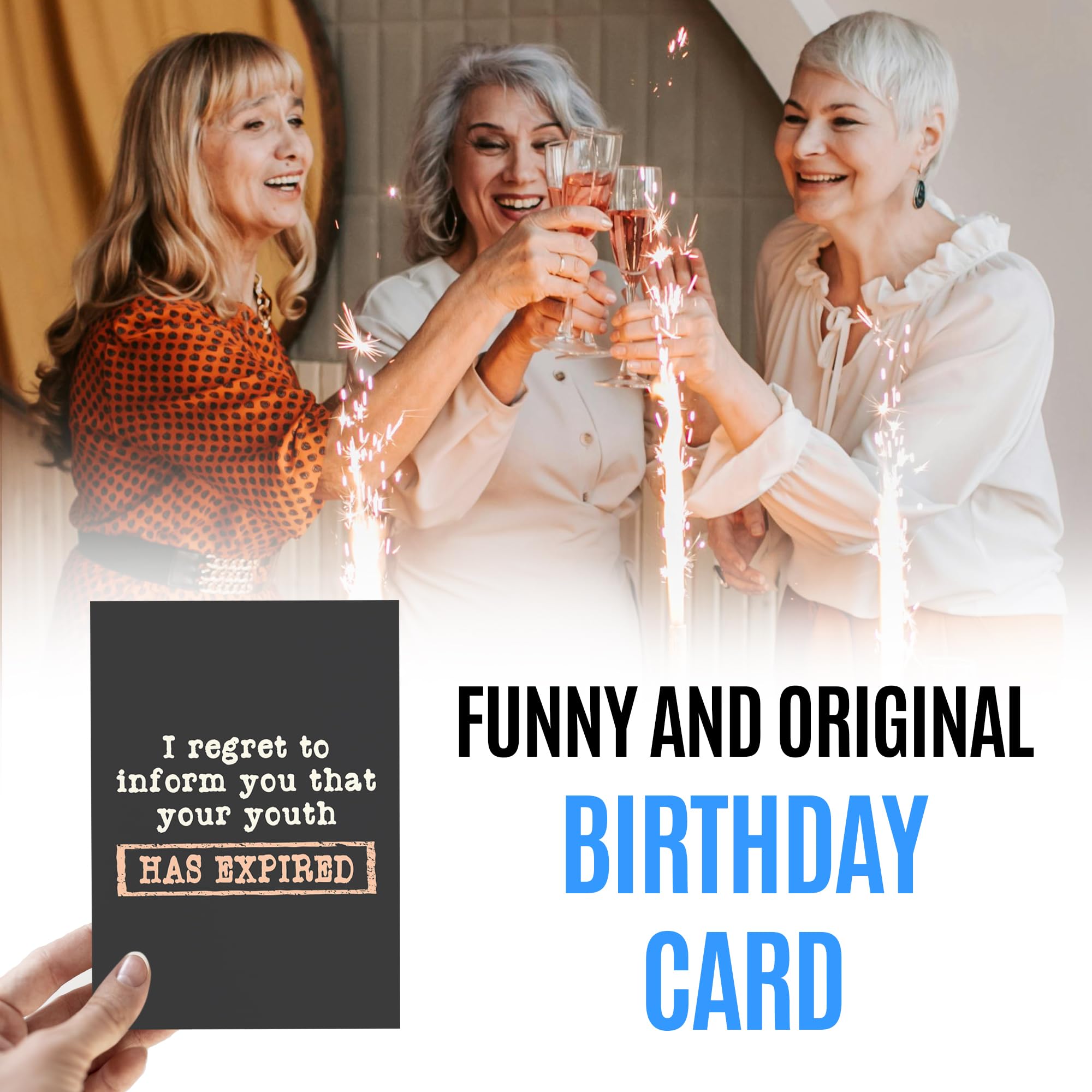 Funny Birthday Cards for All Ages - Perfect Gifts for Him & Her - for Parties & Celebrations