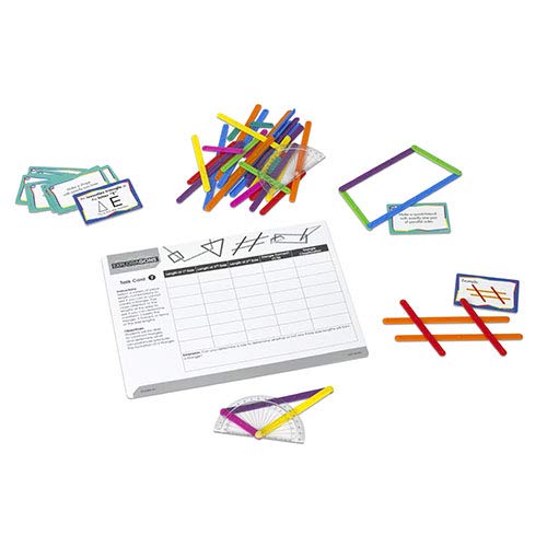 EAI Education Exploragons Teacher Set for Geometry Learning - Grades 4+ | Classroom Math Manipulatives & STEM Activities