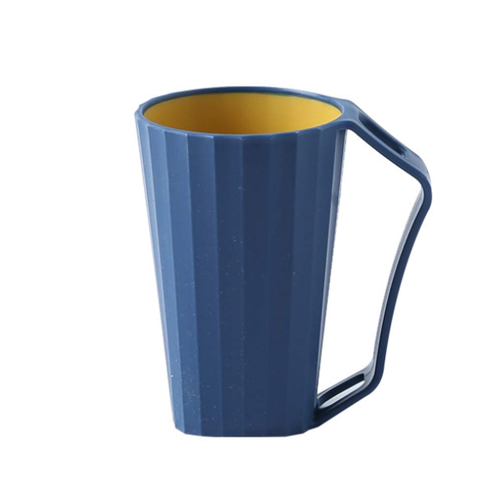 ARTIFUN Eco-Friendly Biodegradable Toothbrush Cup with Holder - Unbreakable Brushing Mug for Couples, Modern Stylish Design for Bathroom & Household Use - Perfect Water Cup for Oral Care Routine