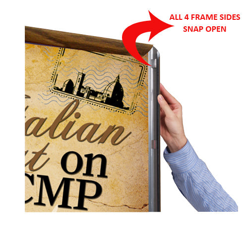 12x12 Double Pole Floor Stand Sign Holder - 1 1/4