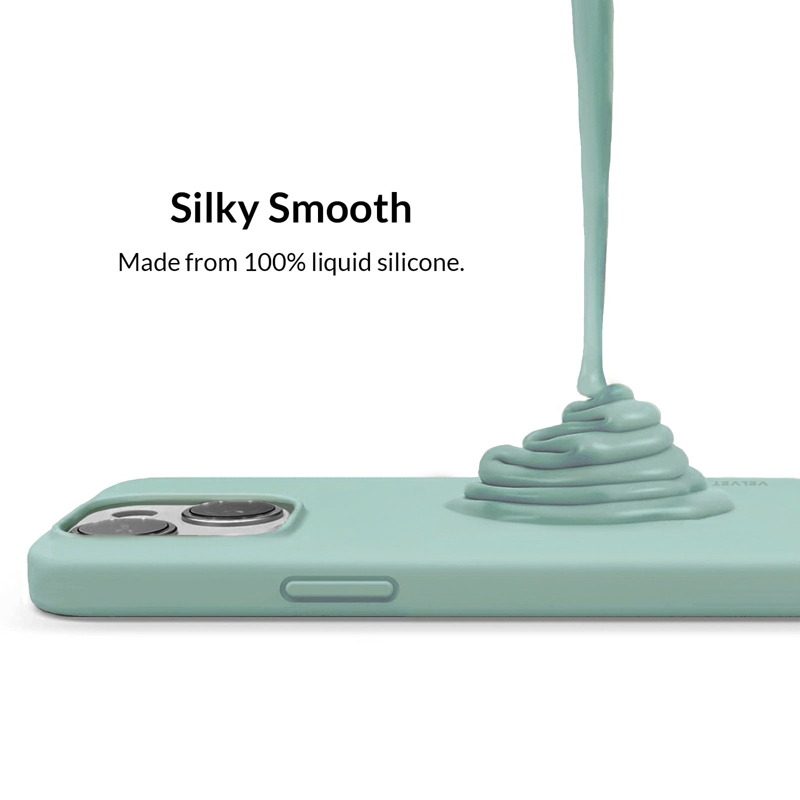 Premium Mint Green Silicone iPhone Case - Shockproof, Slim & Protective Cover for iPhone [Models] - Perfect for Everyday Use, Travel & Outdoor Activities